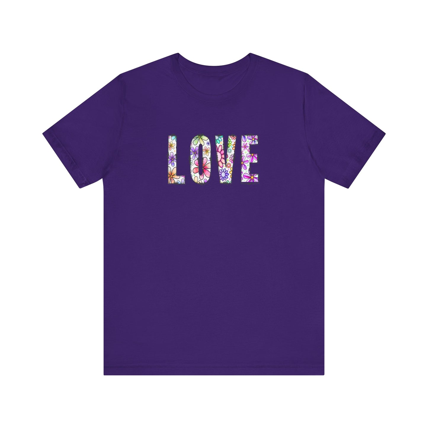 LOVE with Daisy Flowers - Short Sleeve T-Shirt XS-5XL