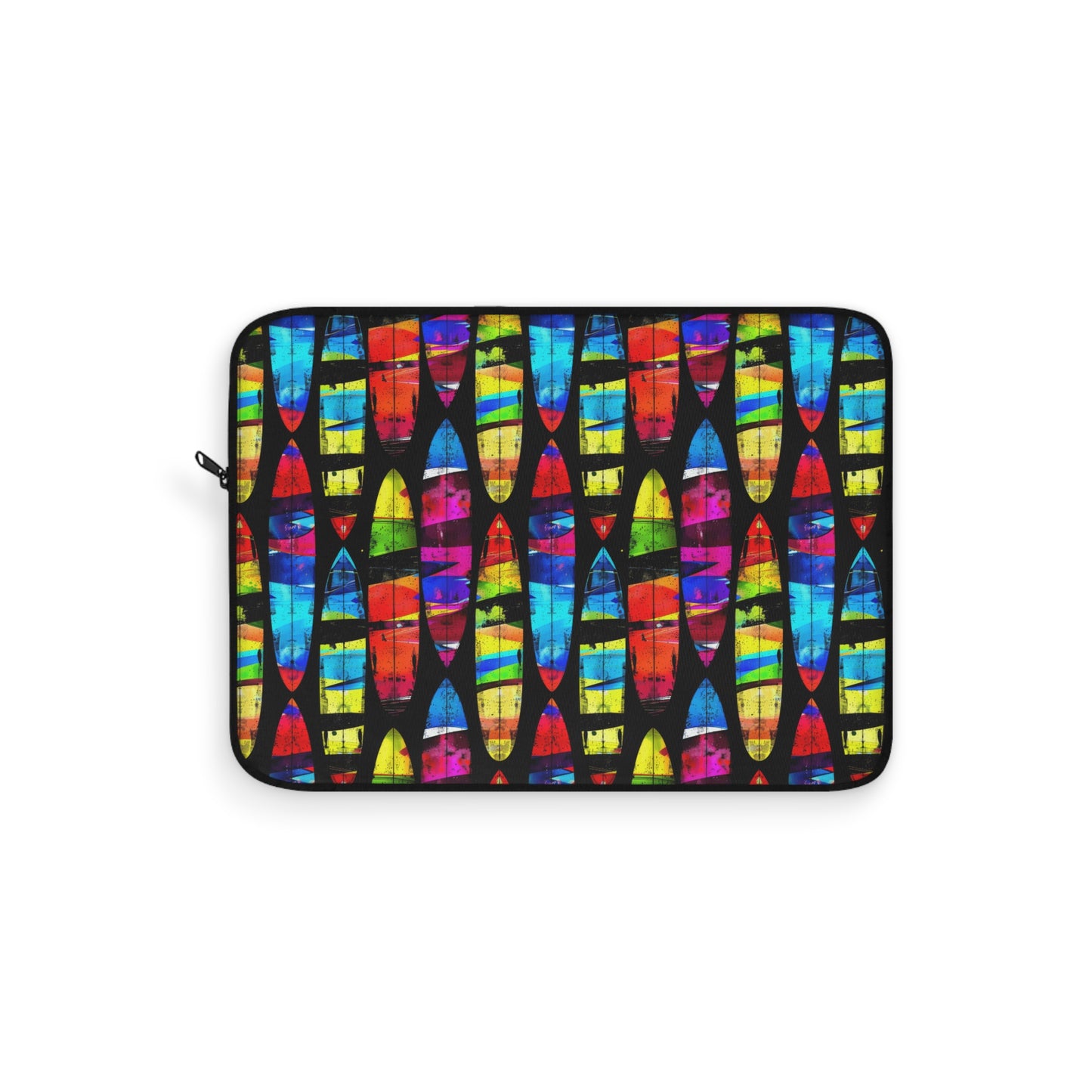 Prismatic Waves: Surfing on Rainbow Dreams Laptop or Ipad Protective Sleeve 3 Sizes Available