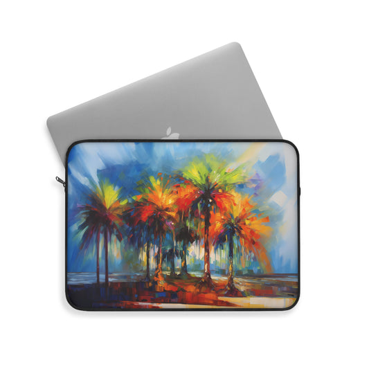 Dynamic Palmettos Abstract Depiction of South Carolina's Iconic Trees  - Laptop or Ipad Protective Sleeve 3 Sizes