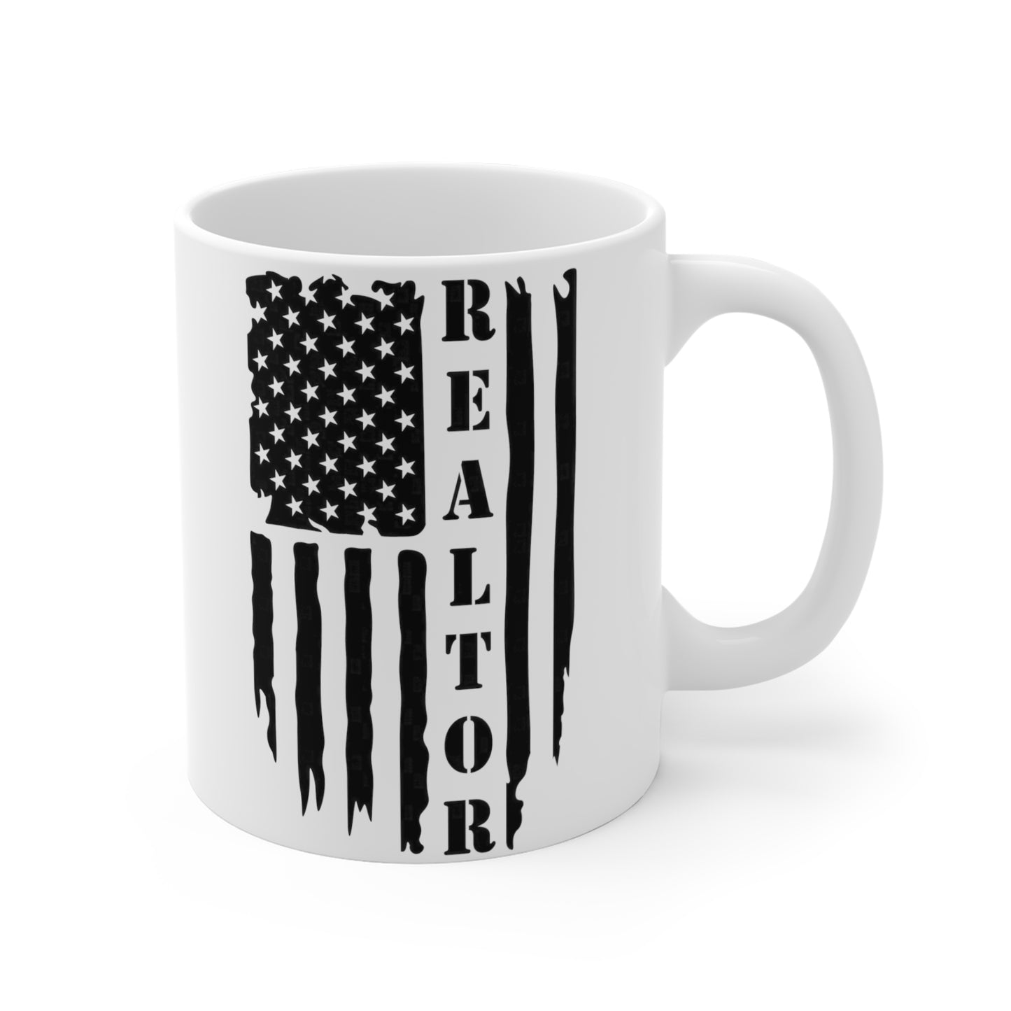 American Flag with Realtor - 11 oz Coffee