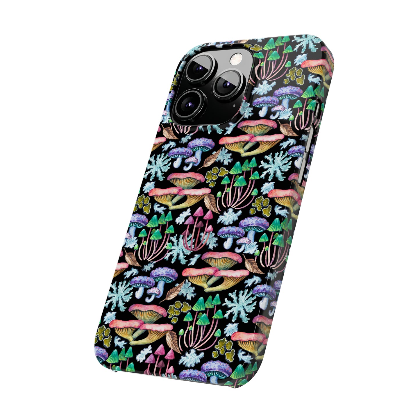 Mushroom Garden Design Iphone 15-12 Slim Phone Case