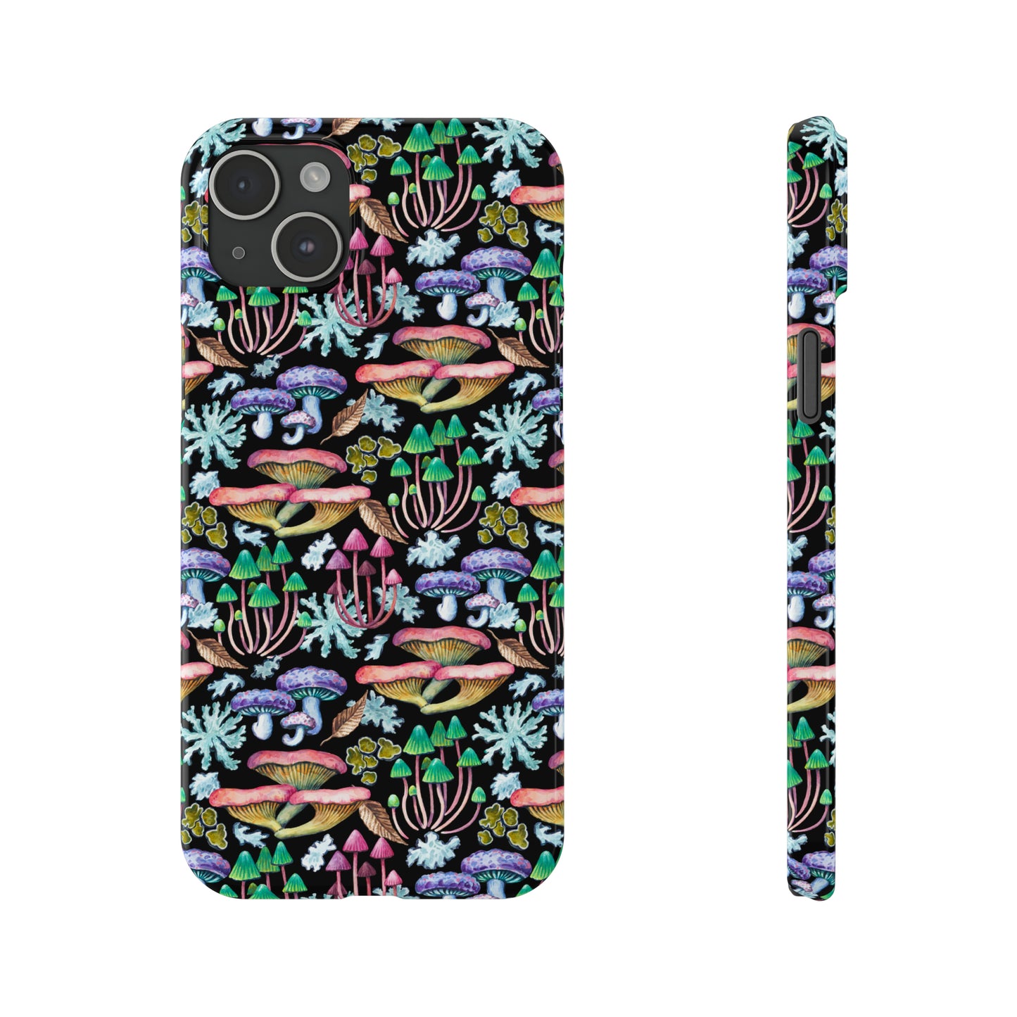 Mushroom Garden Design Iphone 15-12 Slim Phone Case