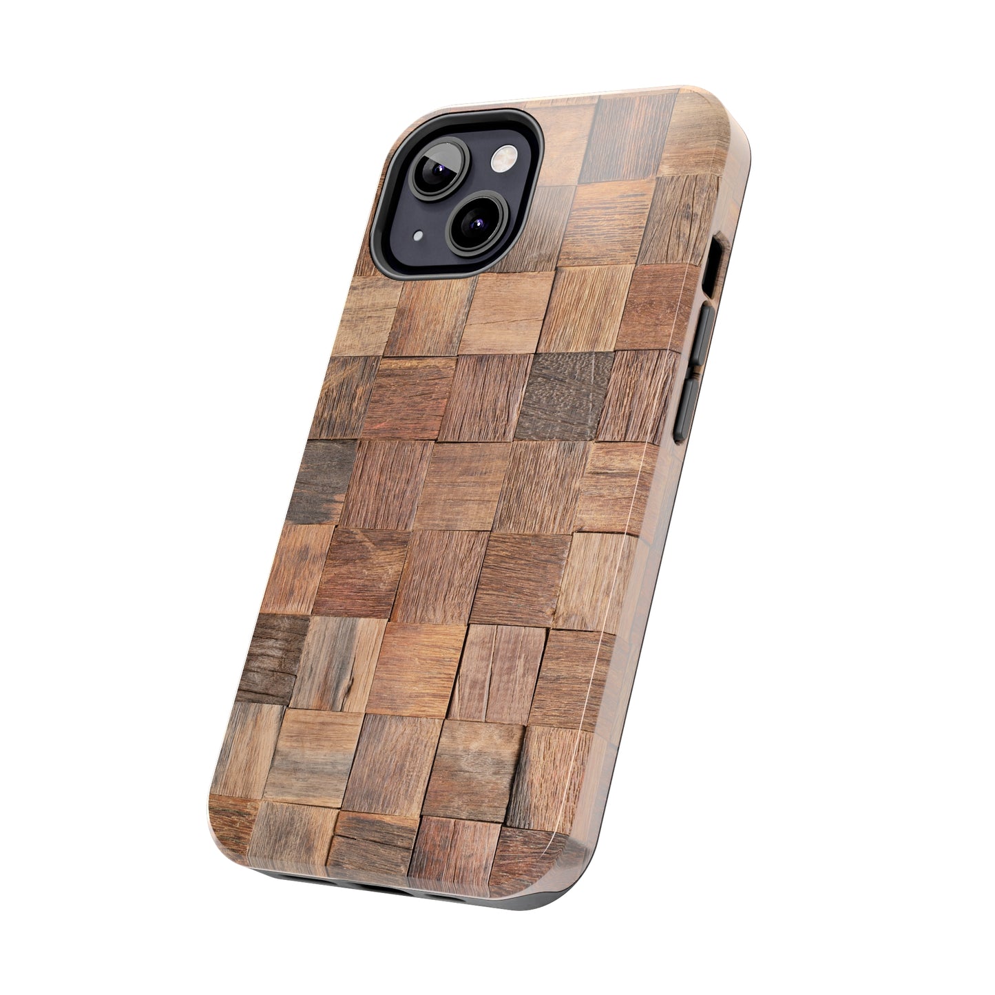 Organic Elegance Natural Woven Wood Design Design Iphone Tough Phone Case