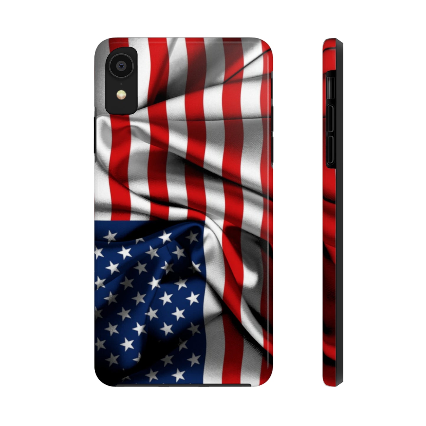 Proudly Unfurling: The American Flag Waves in Patriotic Splendor Iphone Tough Phone Case