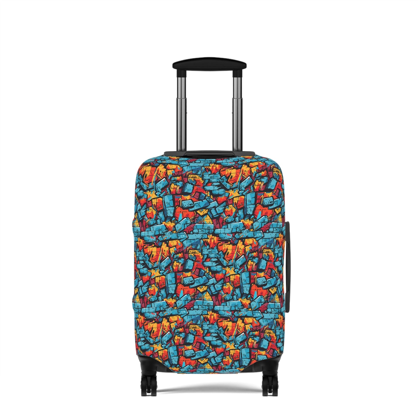 3D Brick Wall Graffiti Design  - Luggage Protector and Cover 3 Sizes