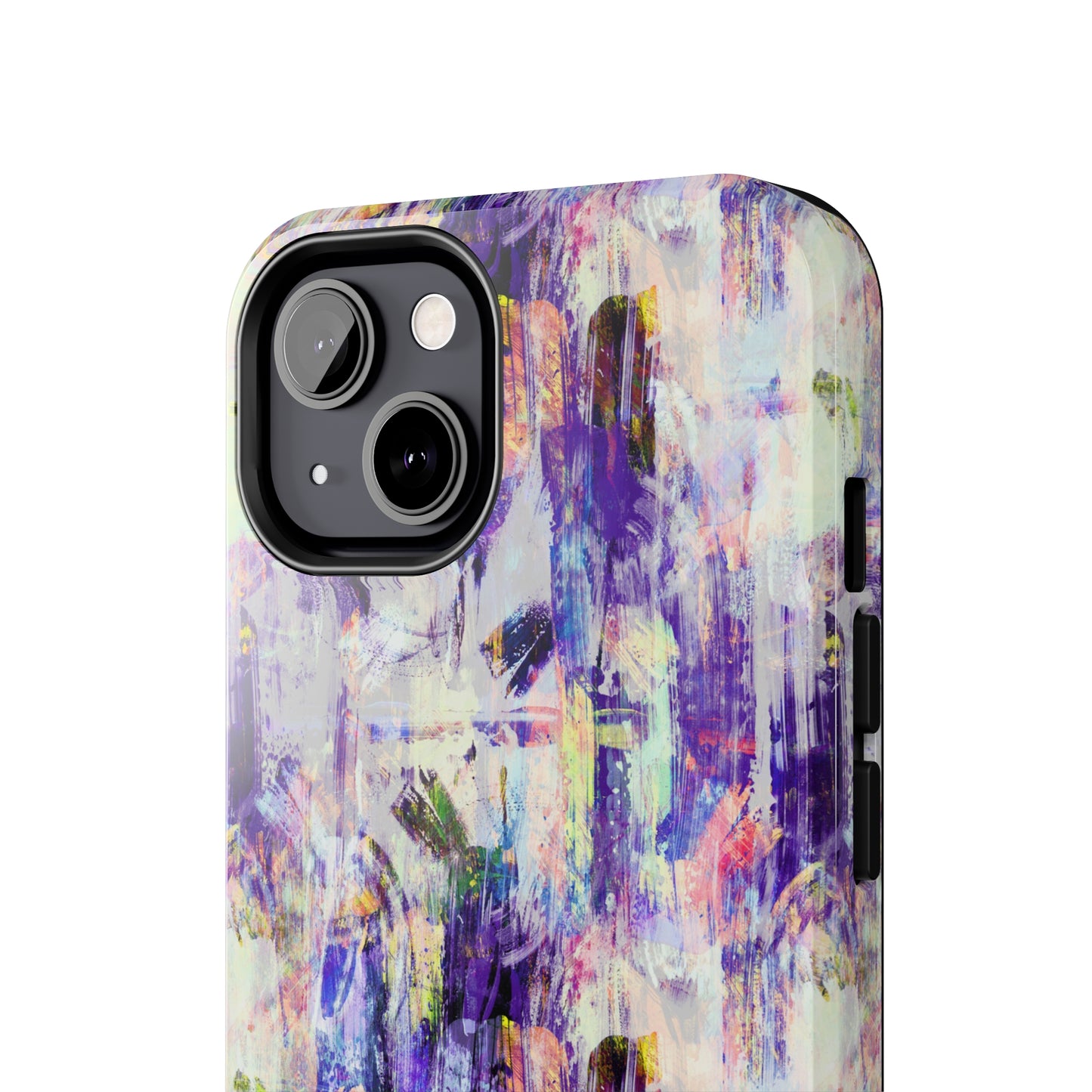 Purple Spring Painted Abstract Iphone Tough Phone Case