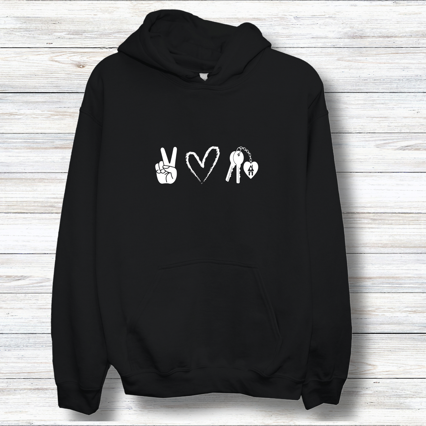 Peace, Love and Real Estate - Hooded Sweatshirt Unisex S-5XL