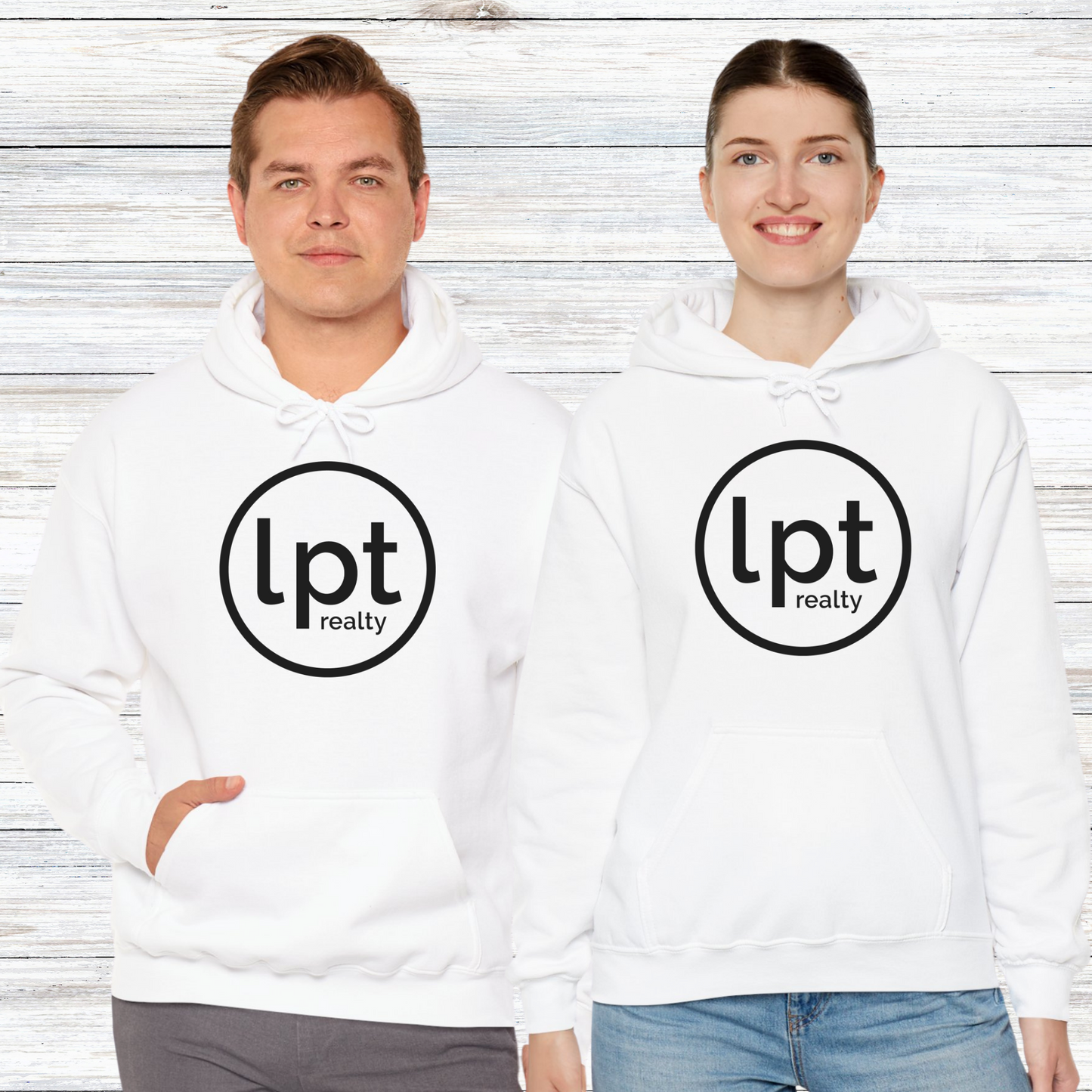 LPT Realty Logo in Black  - Hooded Sweatshirt S-5XL