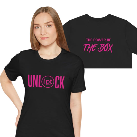 UNLOCK, The Power of The Box in Pink Classic Unisex Jersey Short Sleeve T-shirt