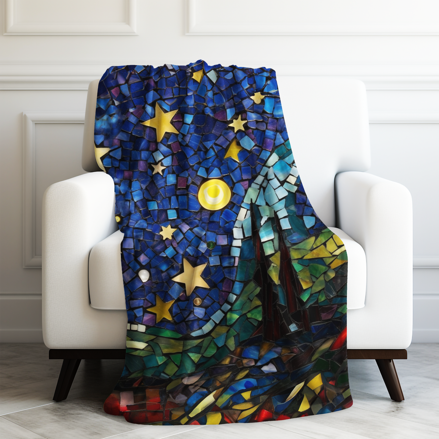 Starry Sky Nighttime Velveteen Plush Blanket 3 Sizes