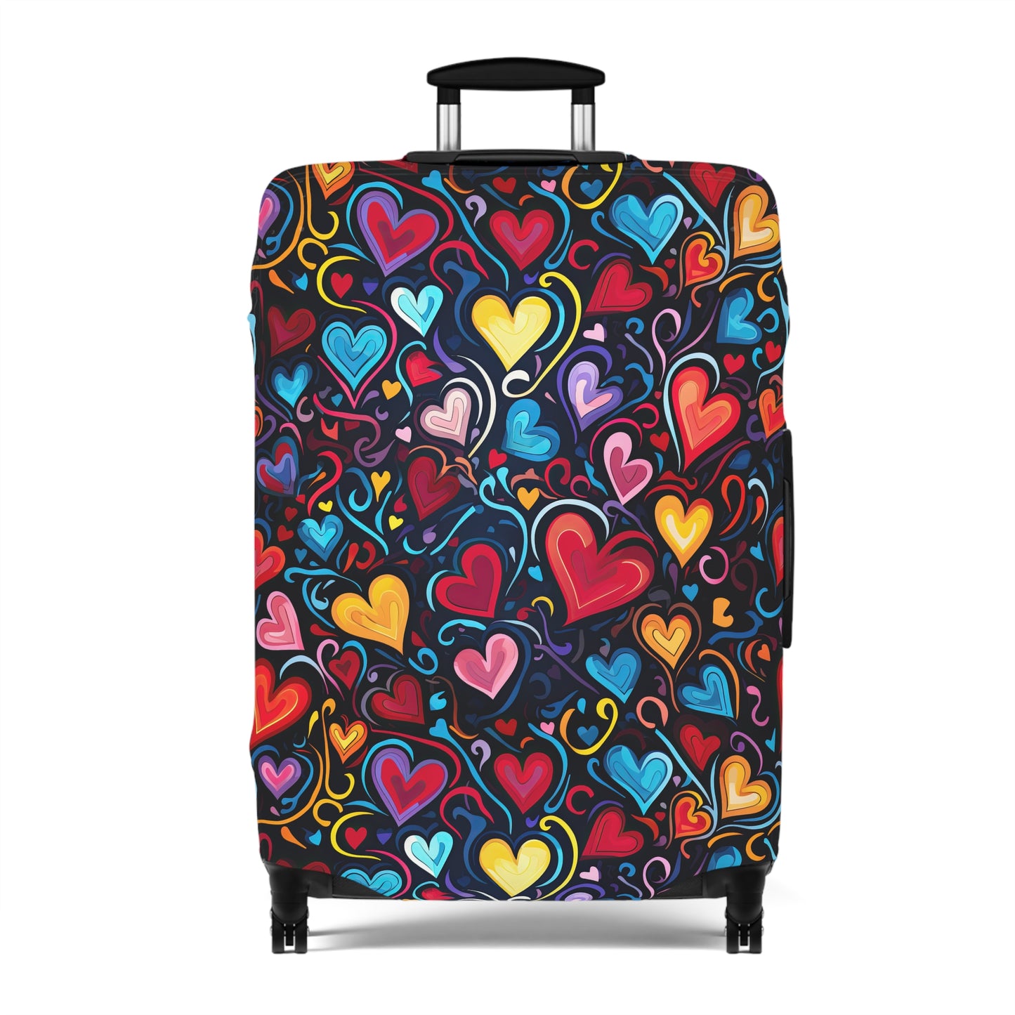 Whimsical Colorful Heart Design  - Luggage Protector and Cover 3 Sizes