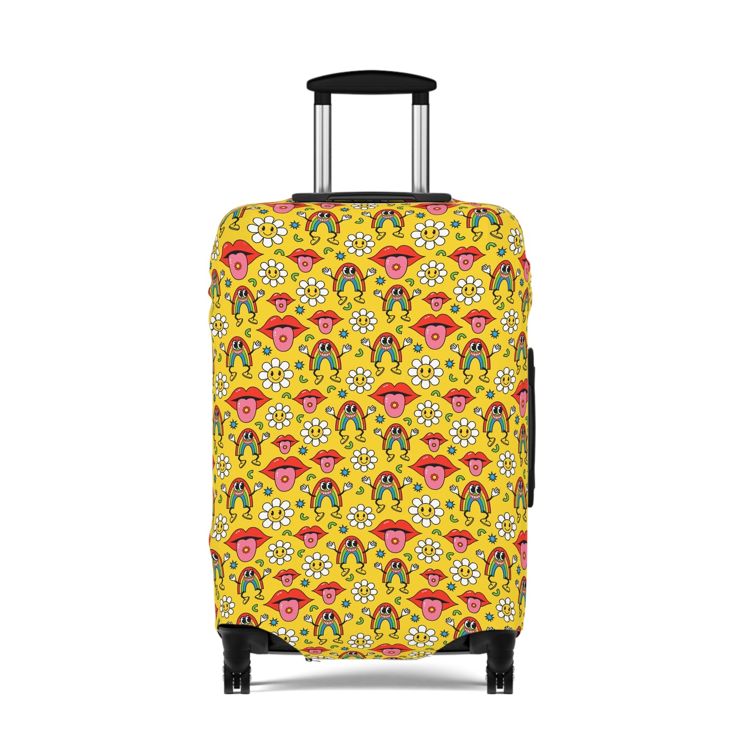 Kids Retro Rainbows and Daisies  - Luggage Protector and Cover 3 Sizes