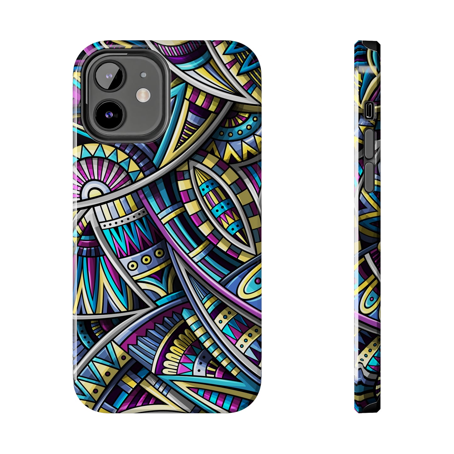 Tribal Colorful Abstract Design Iphone Tough Phone Case