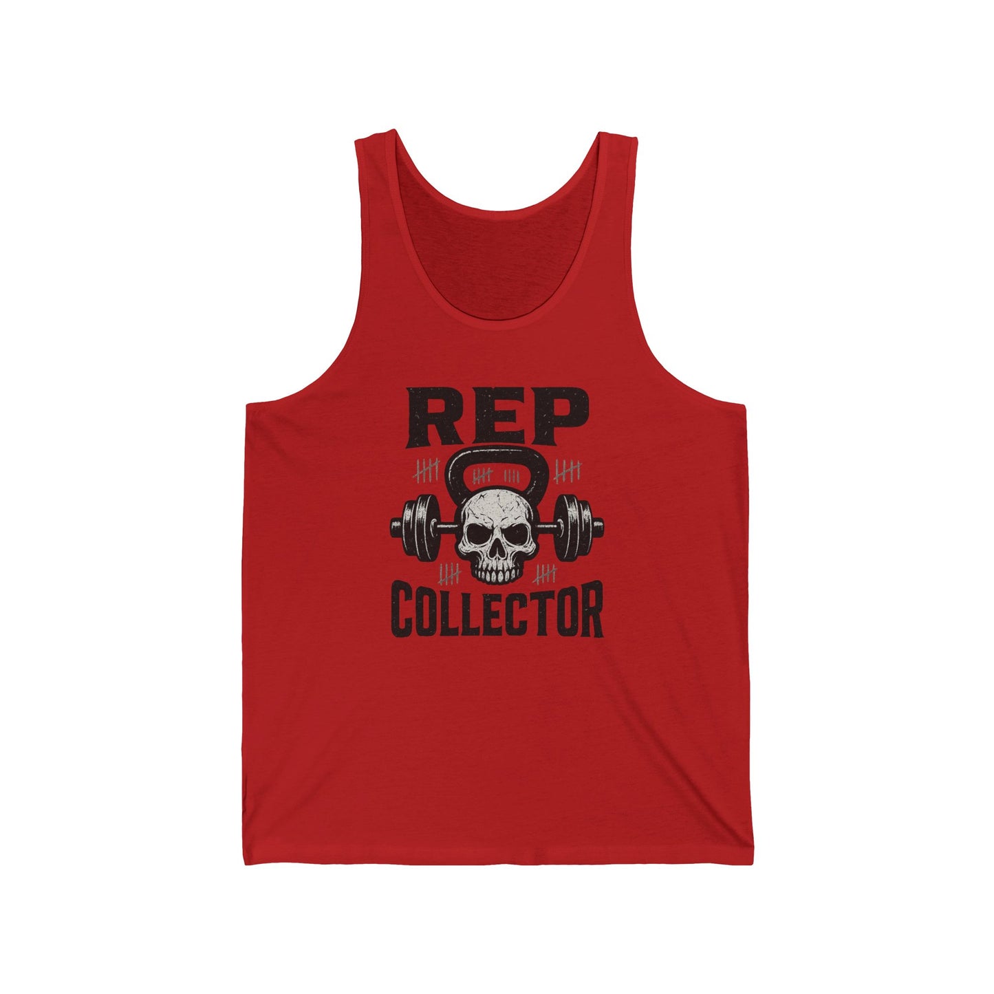 LPT Realty Funny Workout Tank Top Rep Collector, LPT Logo on Back Workout Tank Unisex Jersey Tank