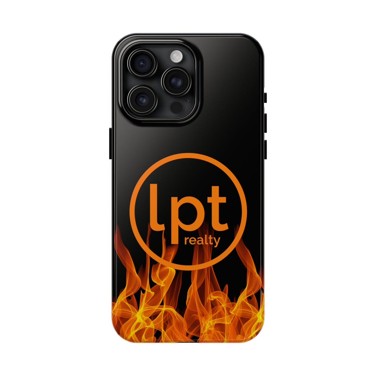 LPT Realty Logo -  Flames of Fire Iphone Tough Phone Case