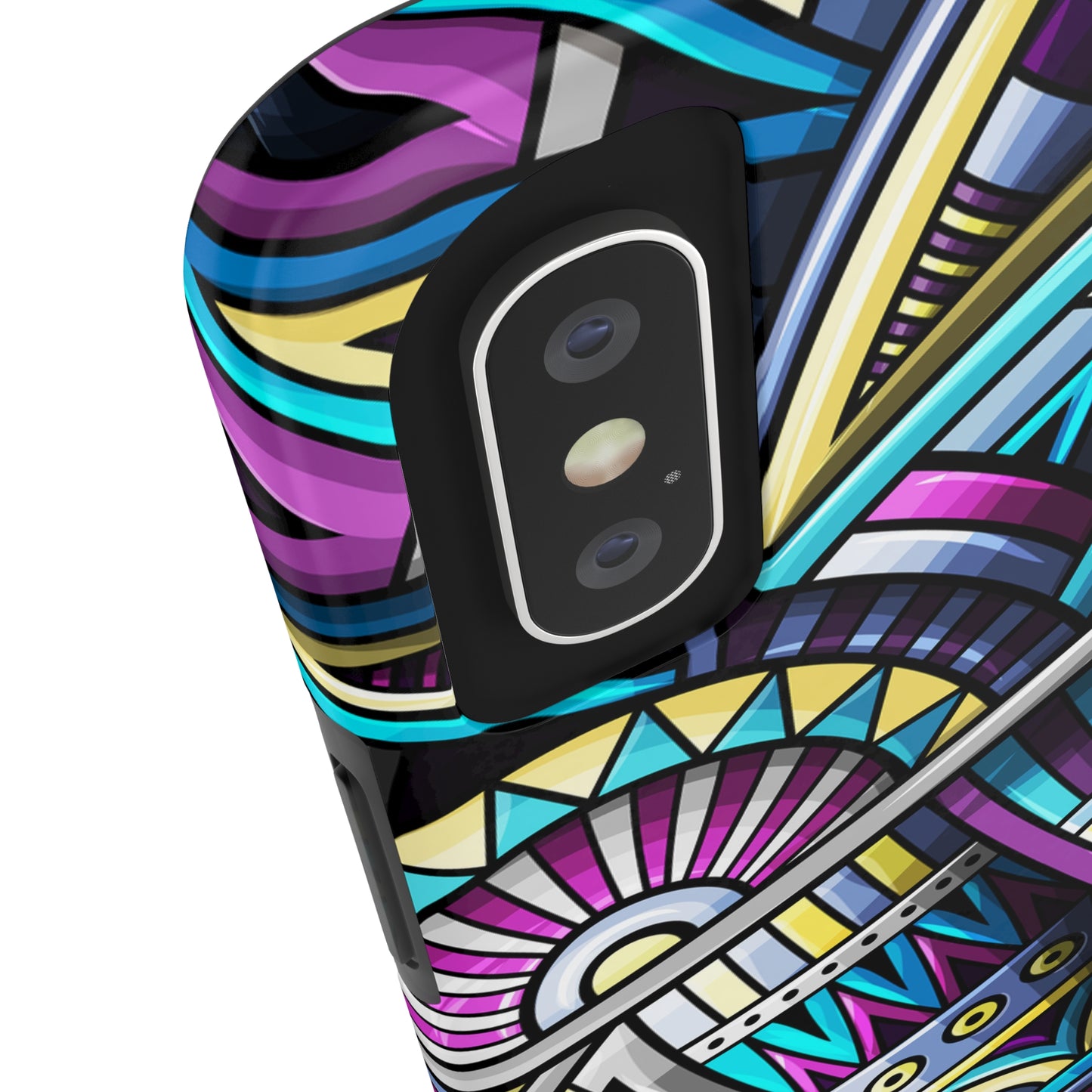 Tribal Colorful Abstract Design Iphone Tough Phone Case