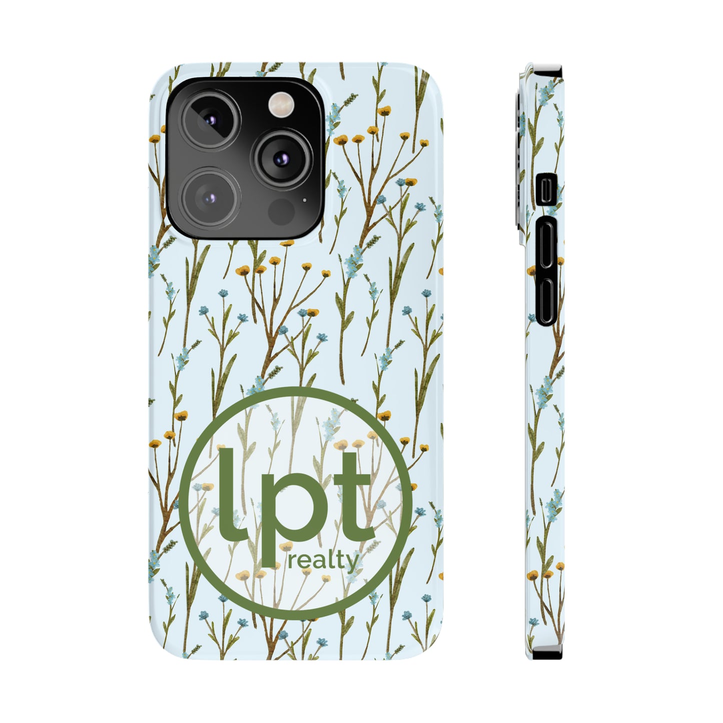 LPT Realty Logo -  Wildflowers Design Iphone 15-12 Slim Phone Case