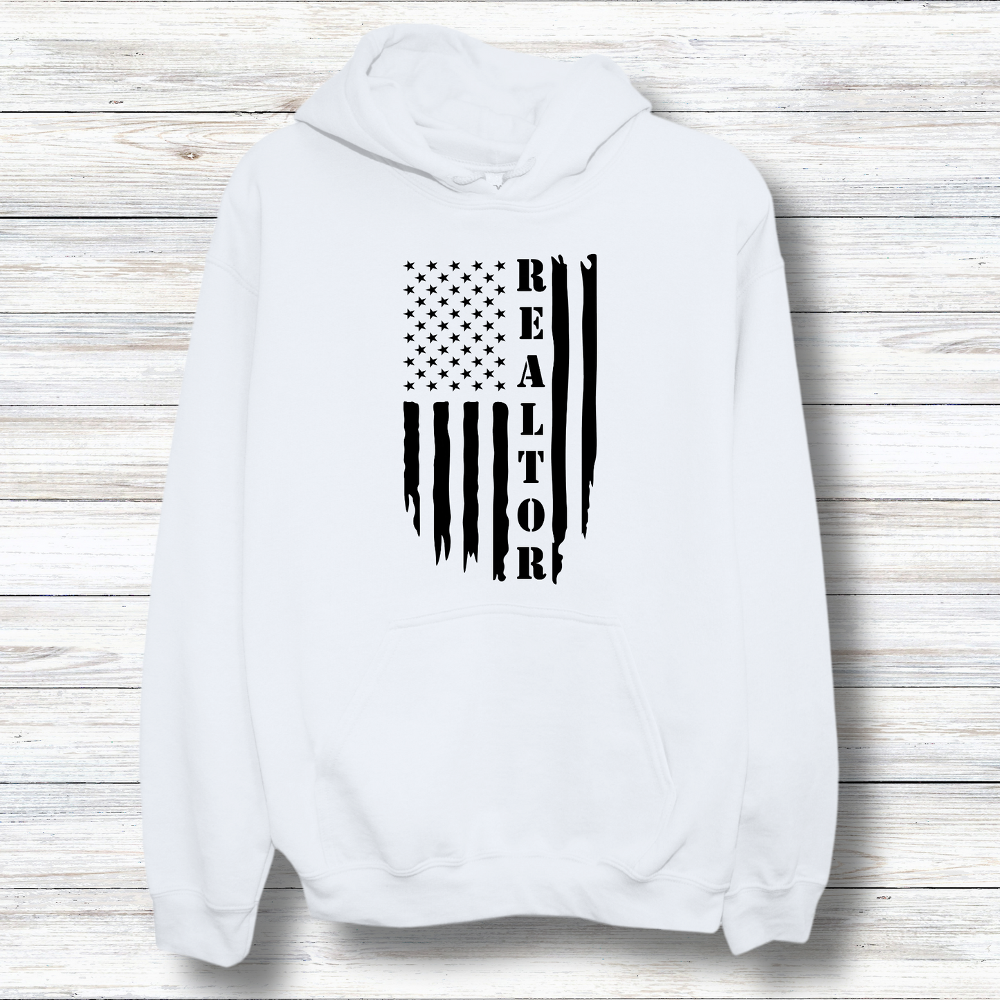 American Flag & Realtor - Hooded Sweatshirt S-5XL