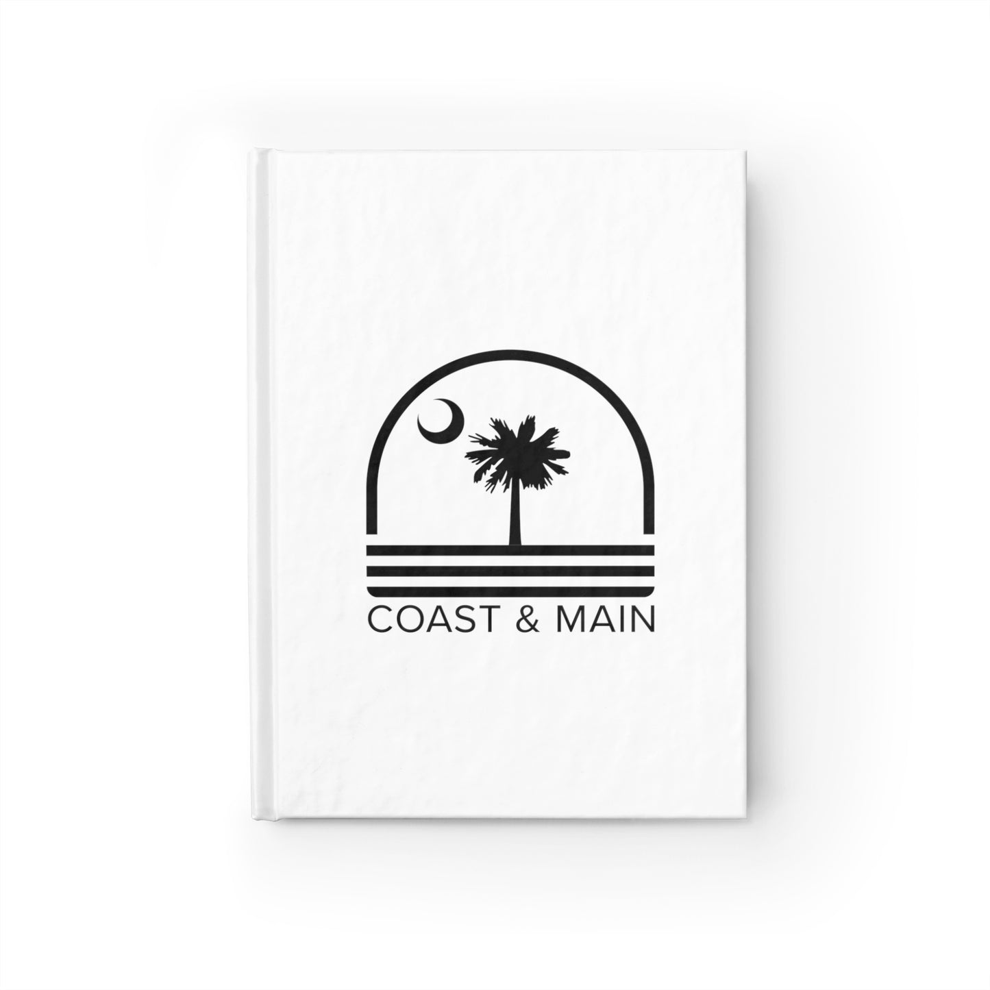 Coast & Main White - Hardcover Ruled Line Journal 5" x 7"