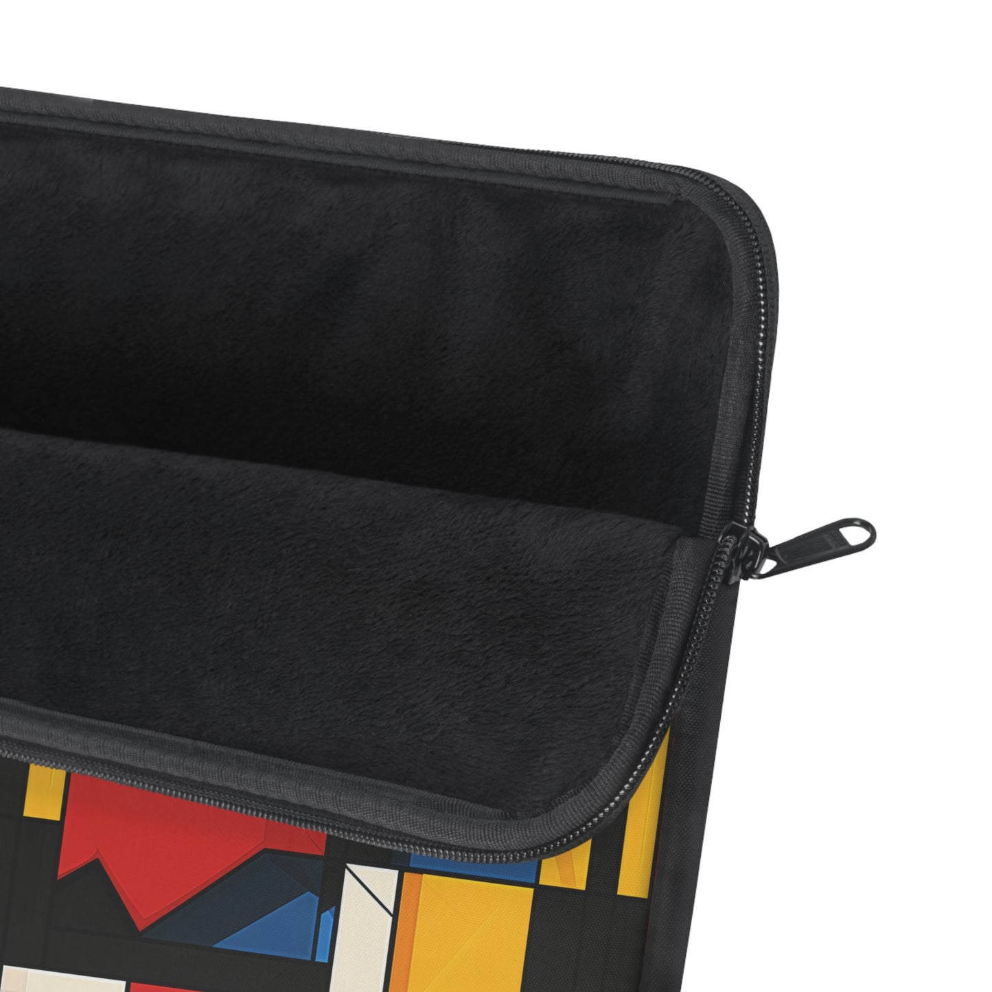 Mondrian-Inspired Bold Primary Colors and Black Lines Abstract Laptop or Ipad Protective Sleeve 3 Sizes Available