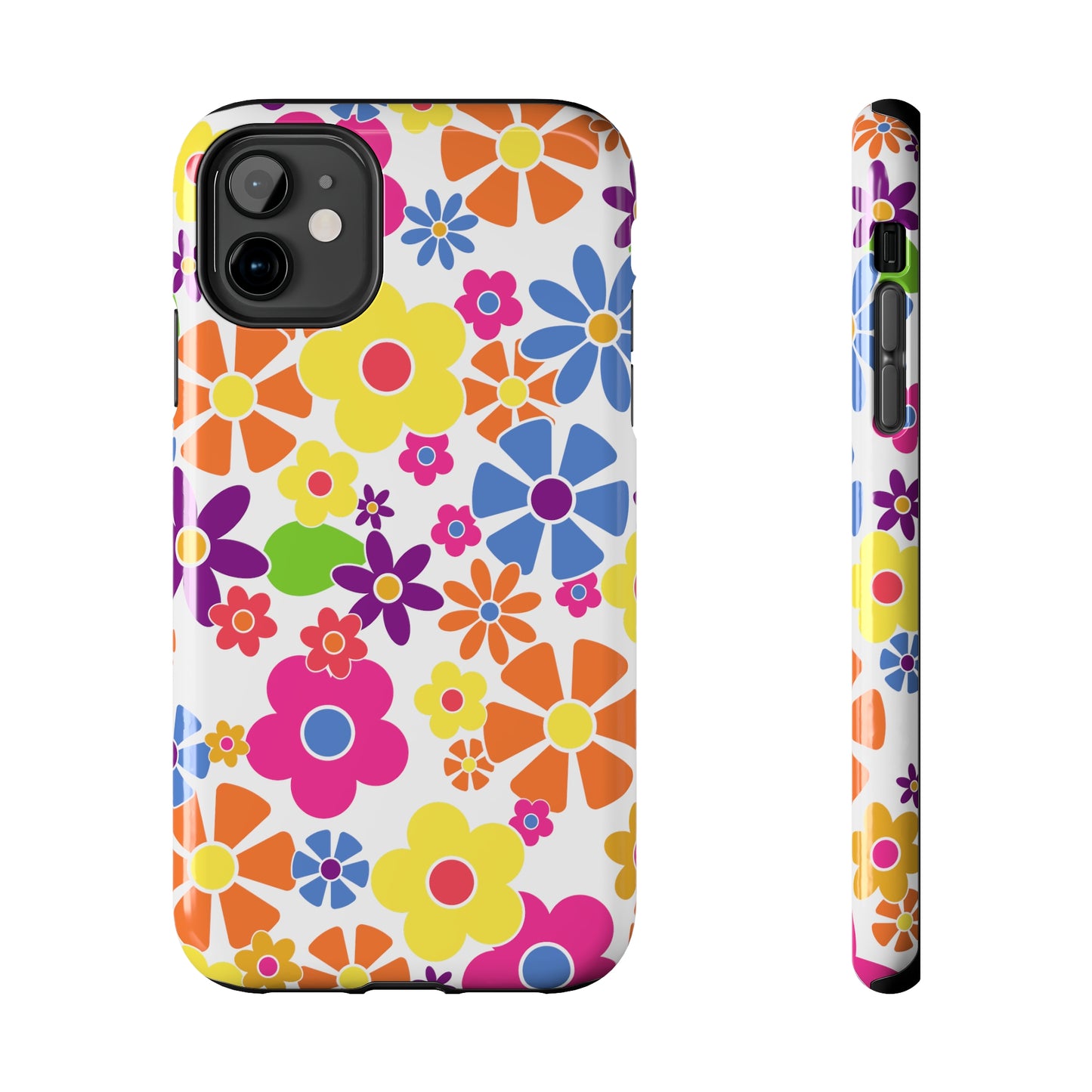 Flower Power Design Iphone Tough Phone Case