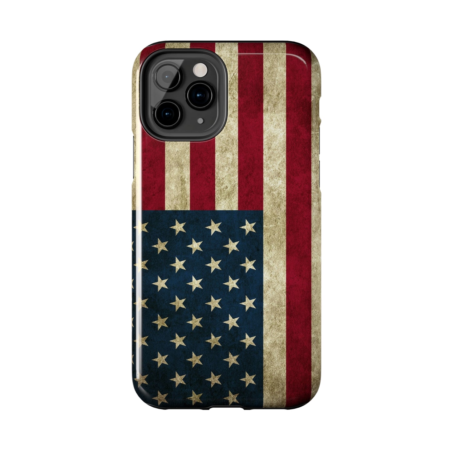 Rugged American Flag Iphone Tough Phone Case