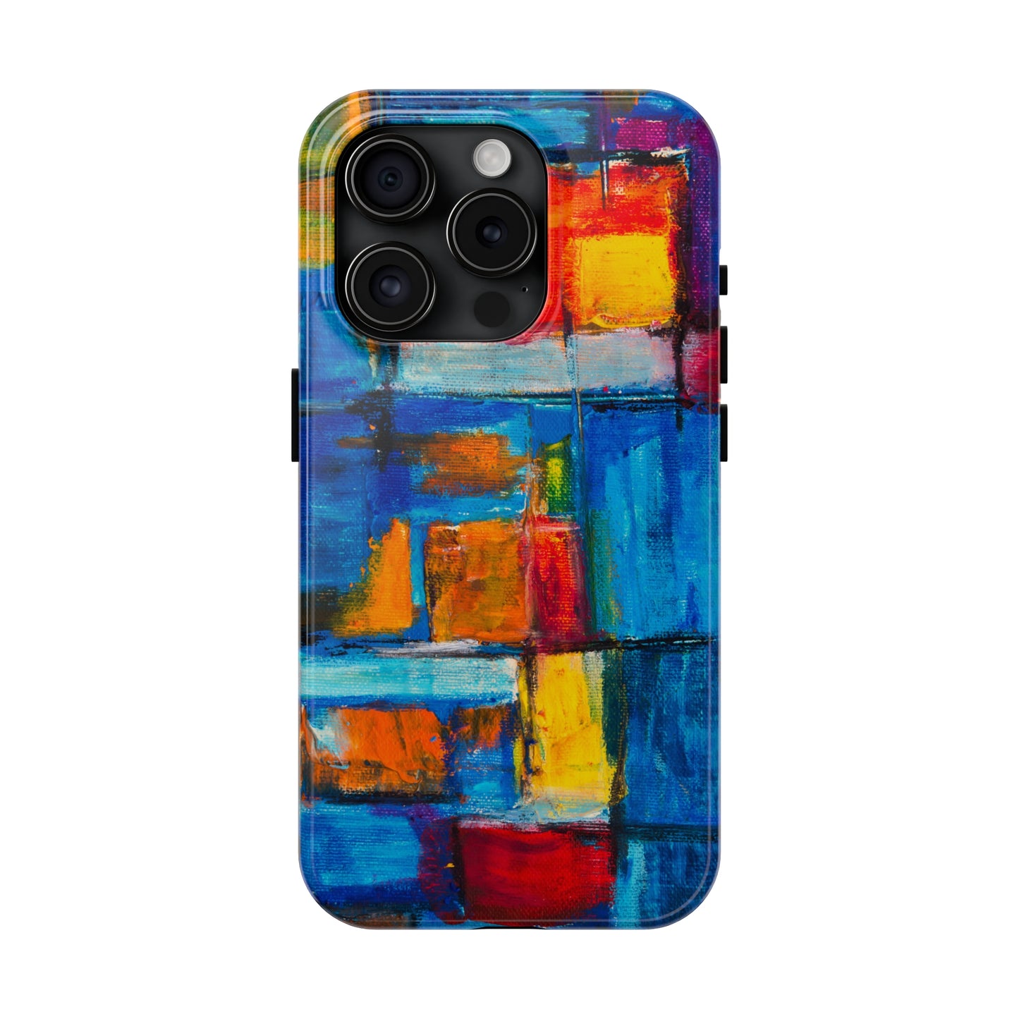 Rainbow Abstract Painting Iphone Tough Phone Case