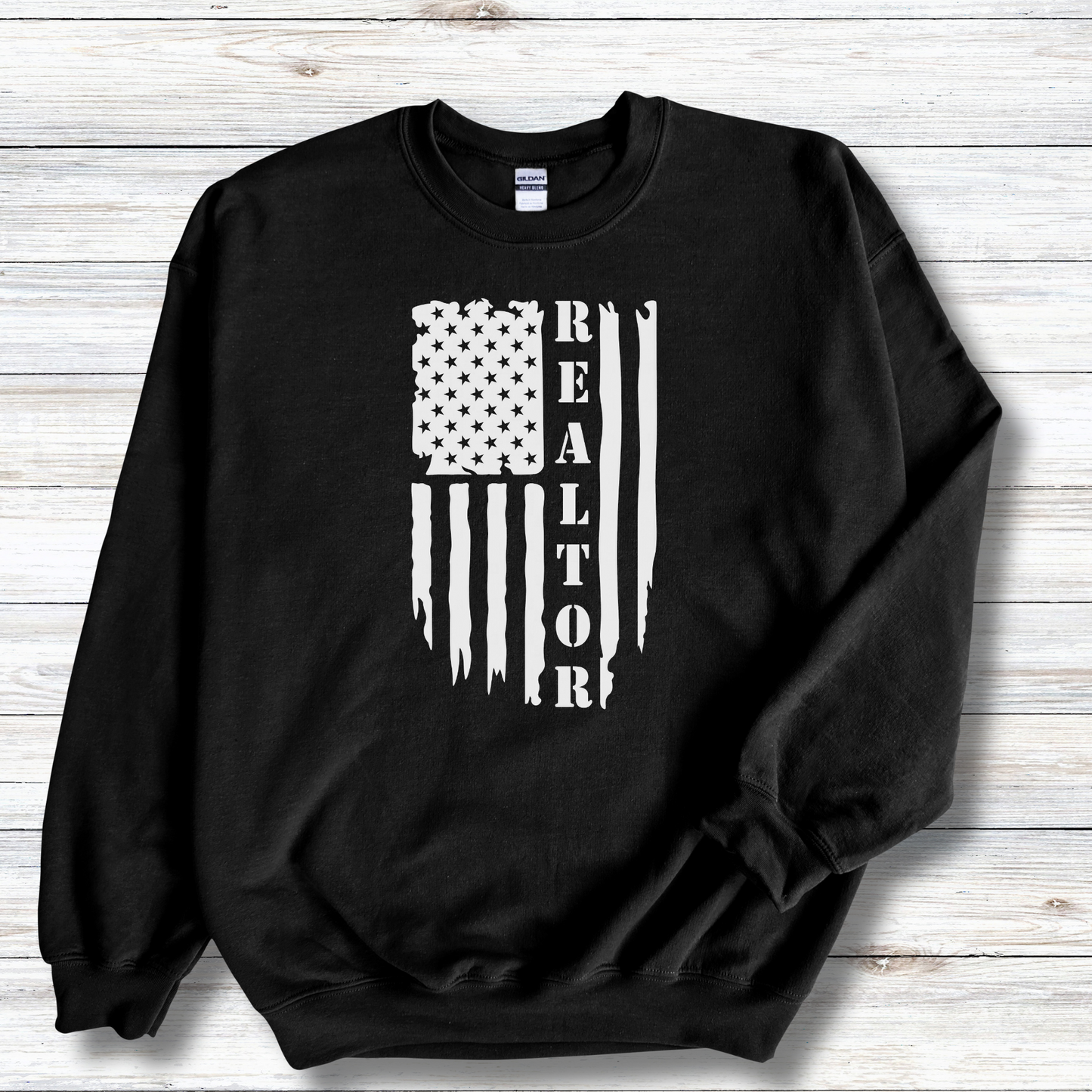 American Flag & Realtor  - Crewneck Sweatshirt Unisex S-5XL