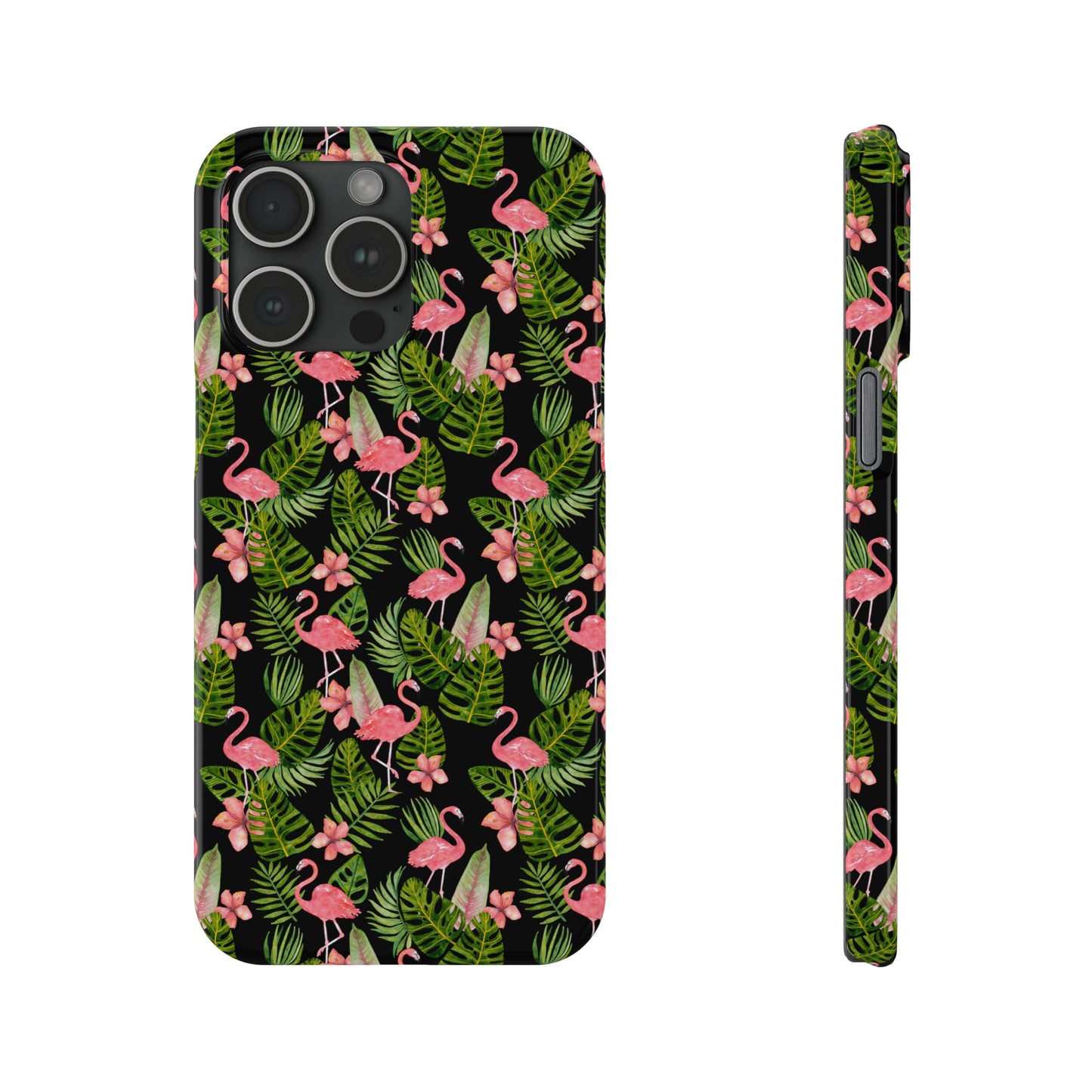 Tropical Flamingos Iphone 15-12 Slim Phone Case