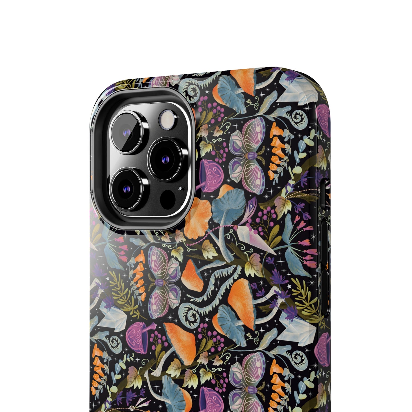 Whimsical Witches' Haven Mystical Garden of Mushrooms and Butterflies Iphone Tough Phone Case