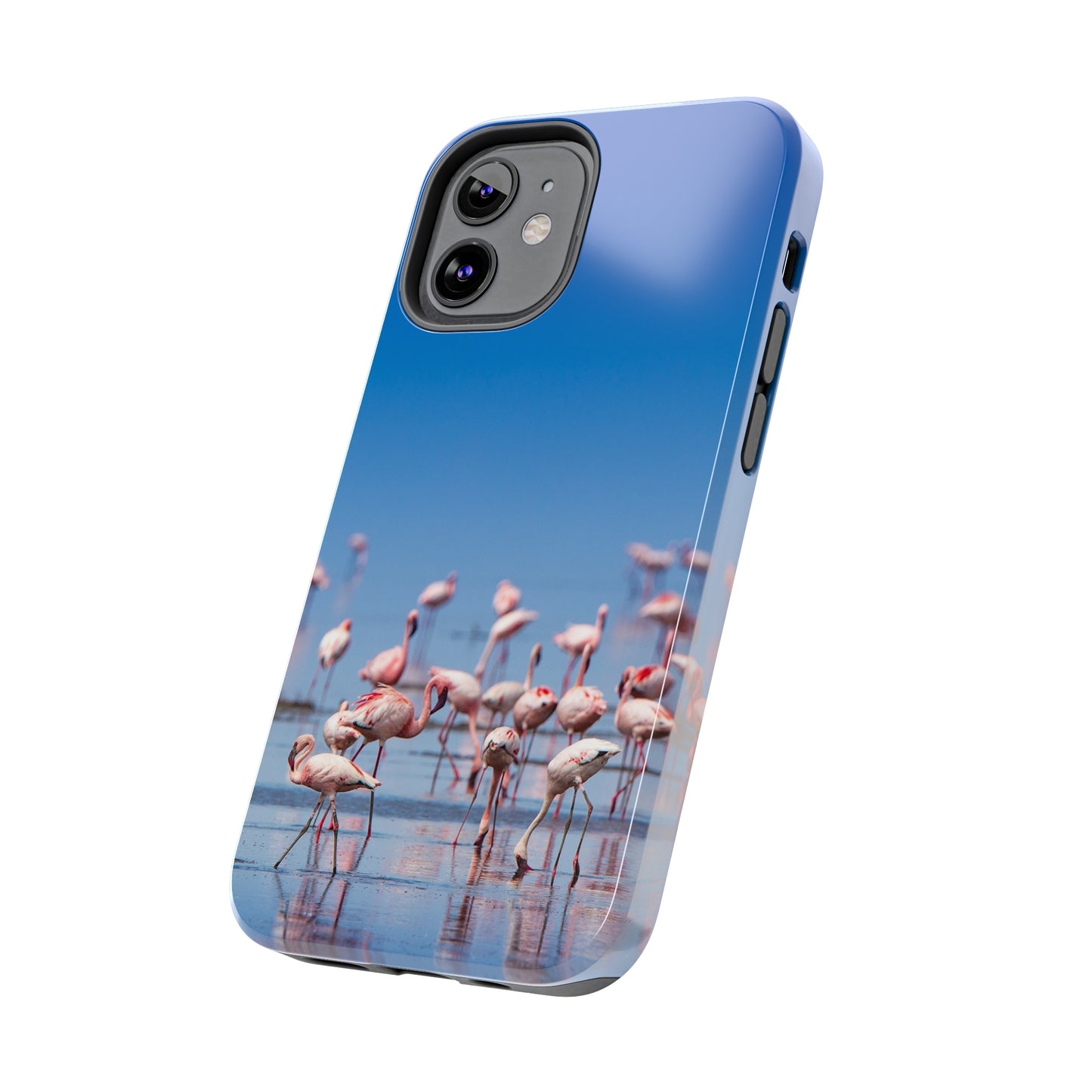 Flamingos on the Beach Iphone Tough Phone Case