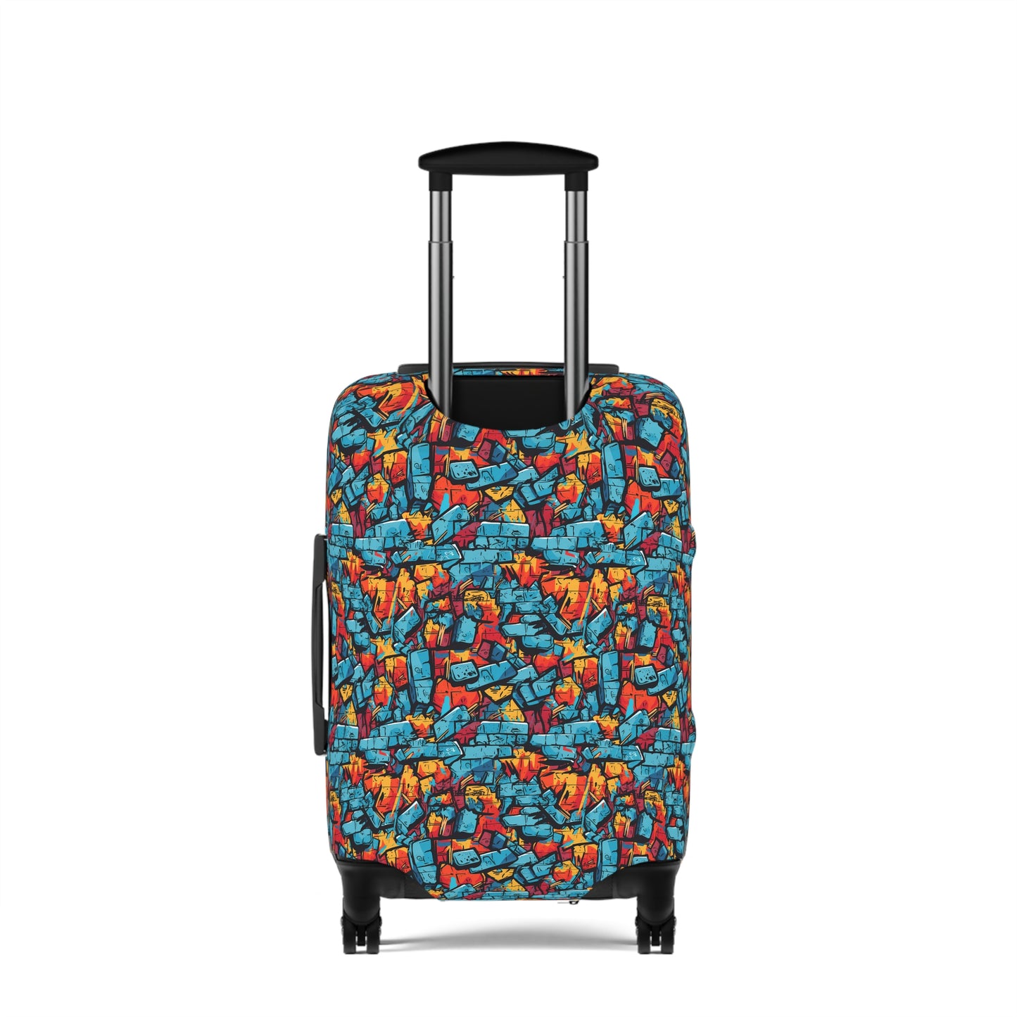 3D Brick Wall Graffiti Design  - Luggage Protector and Cover 3 Sizes