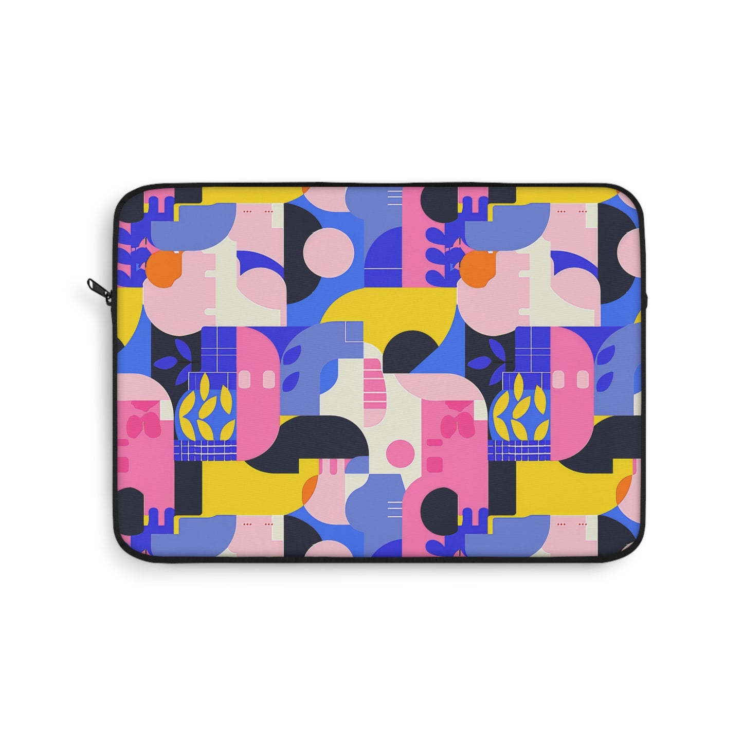 Pop Art in Vibrant Bold Geometric Colors Laptop or Ipad Protective Sleeve 3 Sizes Available