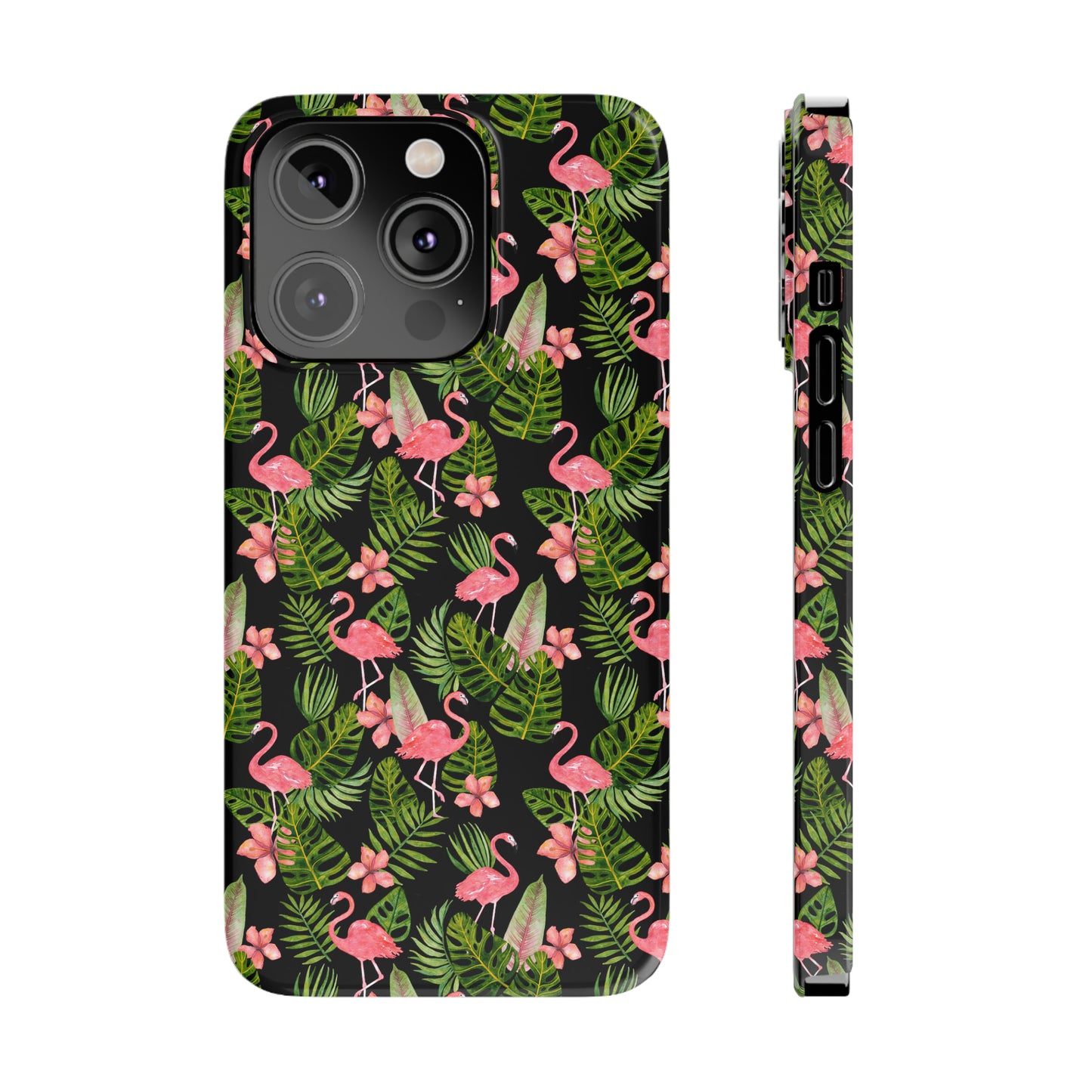 Tropical Flamingos Iphone 15-12 Slim Phone Case