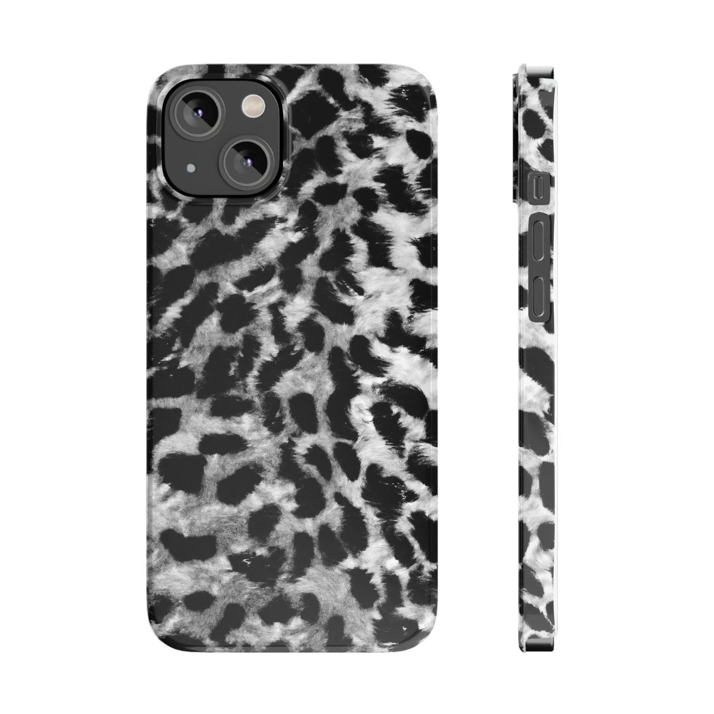 Leopard Fur Print Iphone 15-12 Slim Phone Case