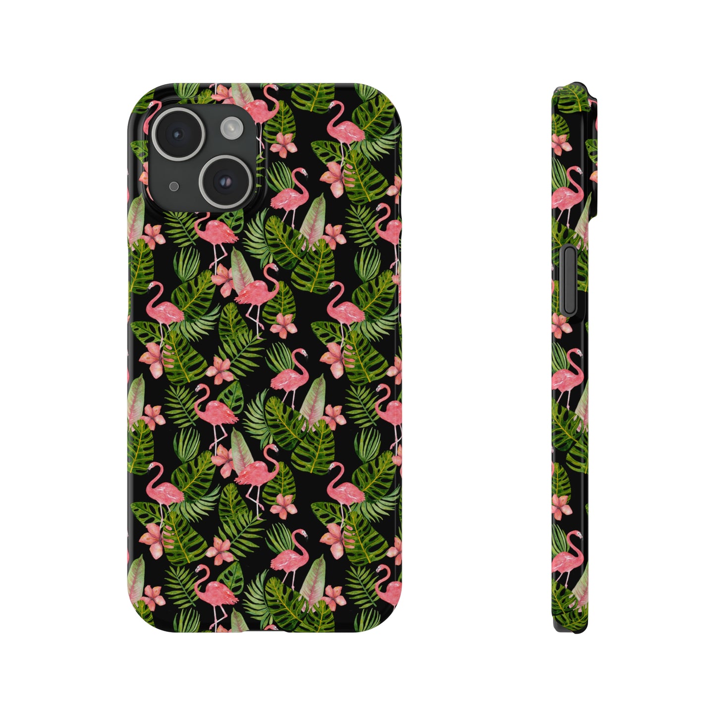 Tropical Flamingos Iphone 15-12 Slim Phone Case