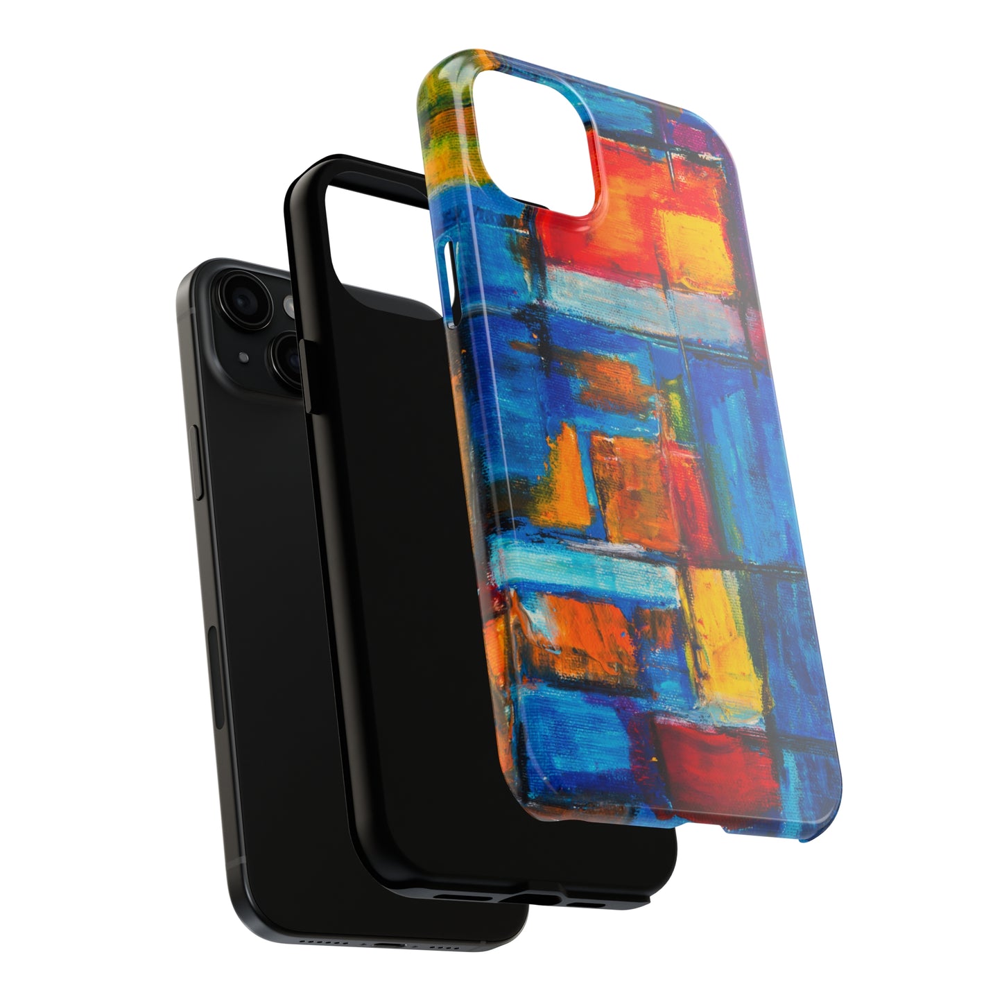 Rainbow Abstract Painting Iphone Tough Phone Case