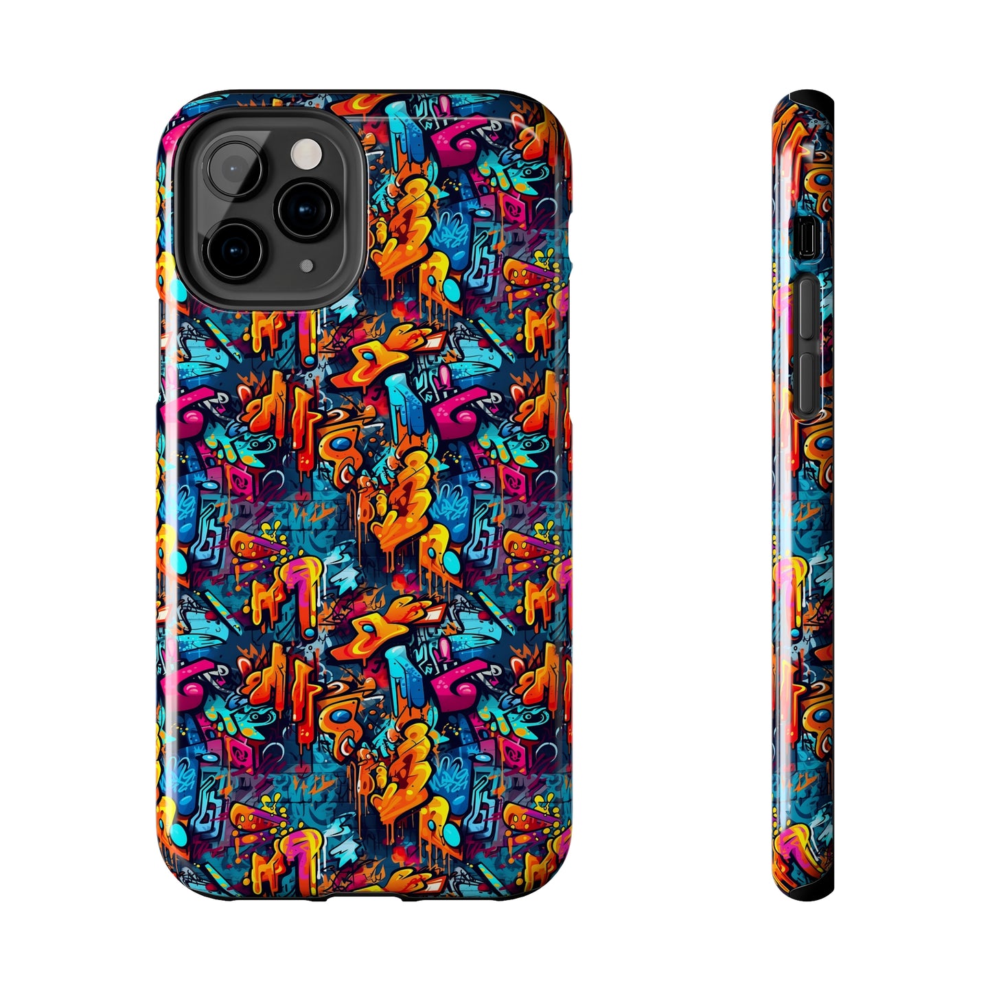 3D Abstract Graffiti Colorful Design Iphone Tough Phone Case