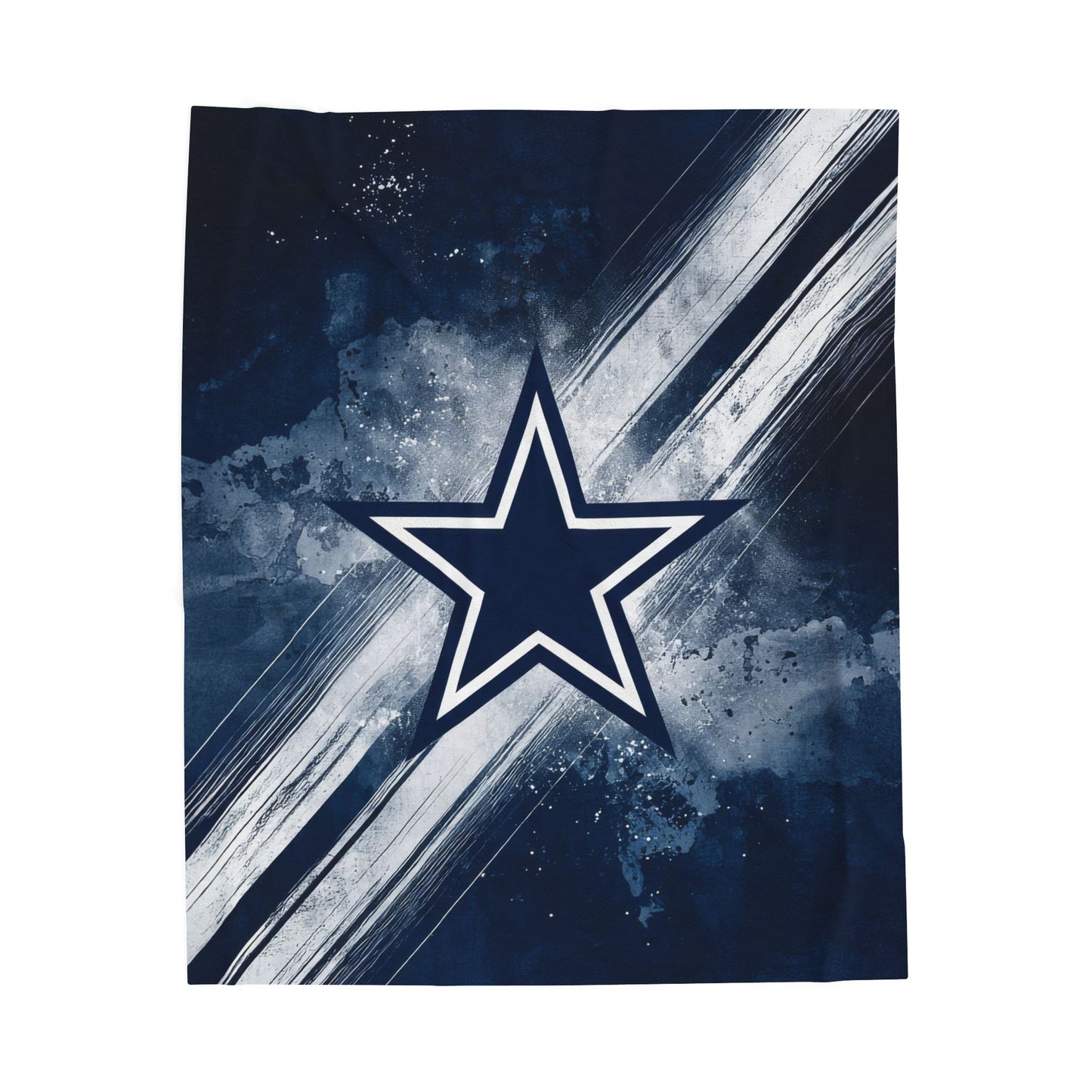 Texas Star Print Velveteen Plush Blanket 3 Sizes