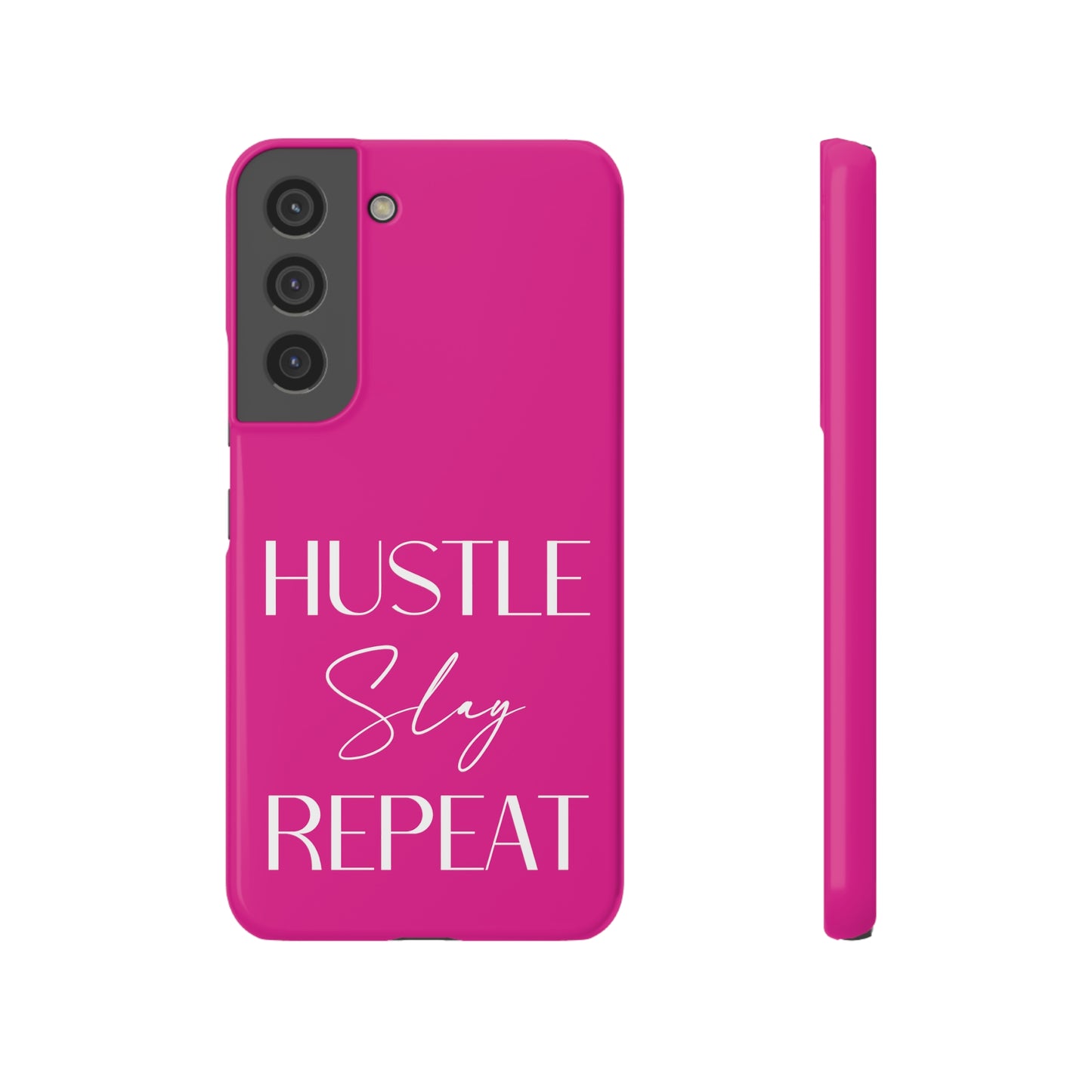 Hustle Slay Repeat - Hot Pink Samsung Slim Cases