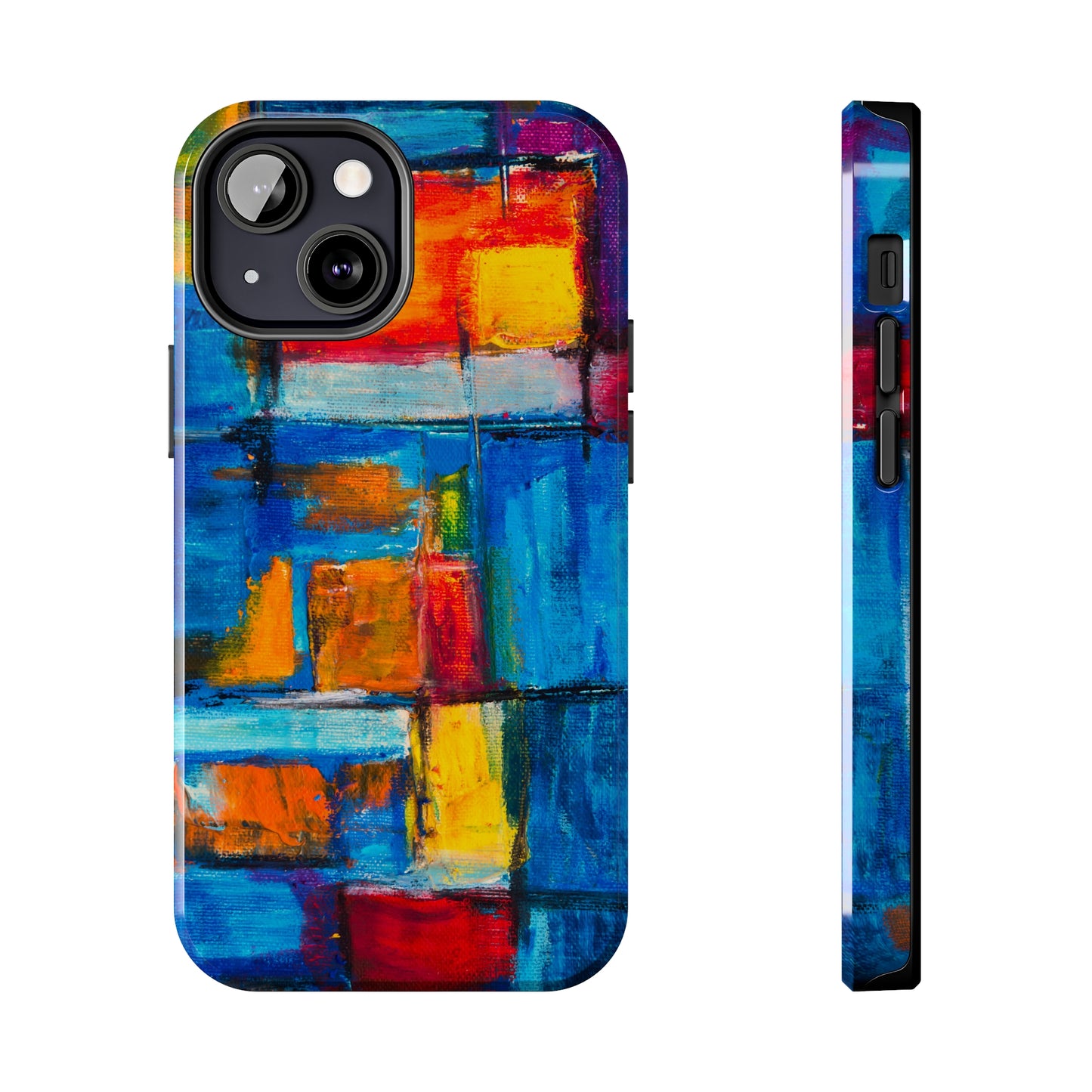 Rainbow Abstract Painting Iphone Tough Phone Case