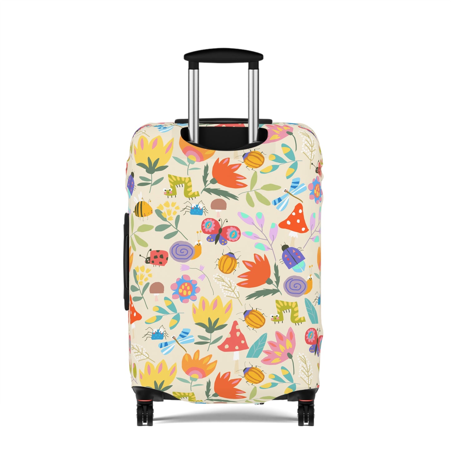 Kids Cartoon, Lady Bugs, Butterflies and Flowers  - Luggage Protector and Cover 3 Sizes