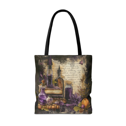 Mystical Witches Potions and Alchemy Canvas Tote Bag - 3 Sizes