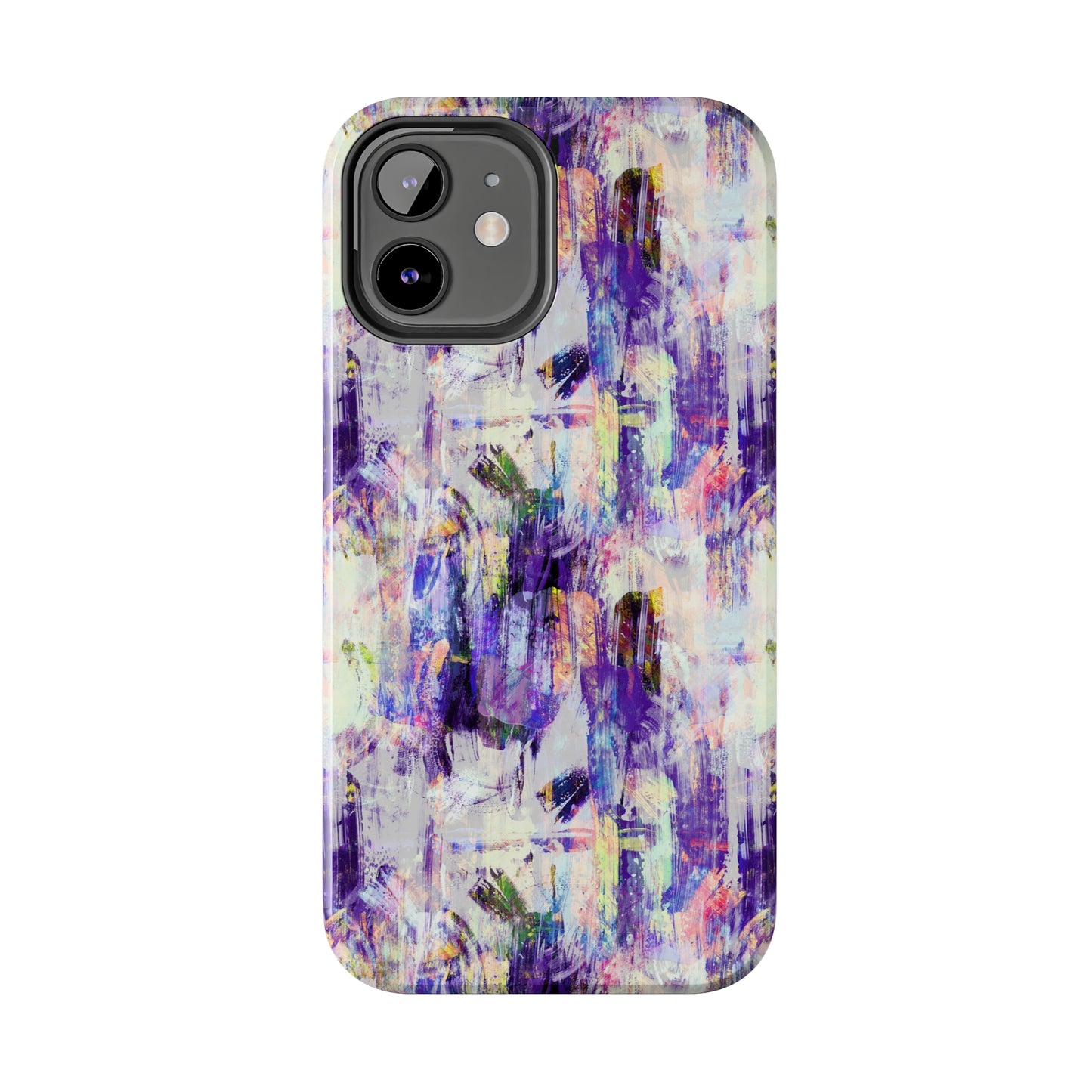 Purple Spring Painted Abstract Iphone Tough Phone Case