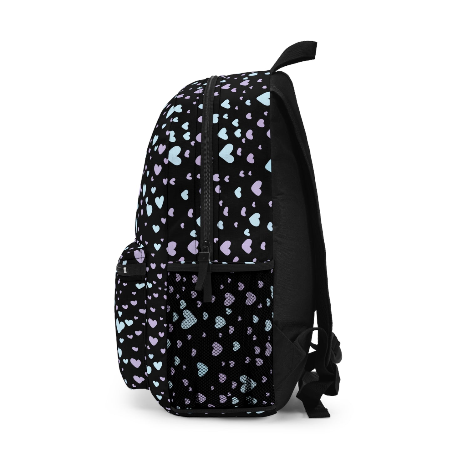 Teal & Purple Hearts Lightweight Backpack