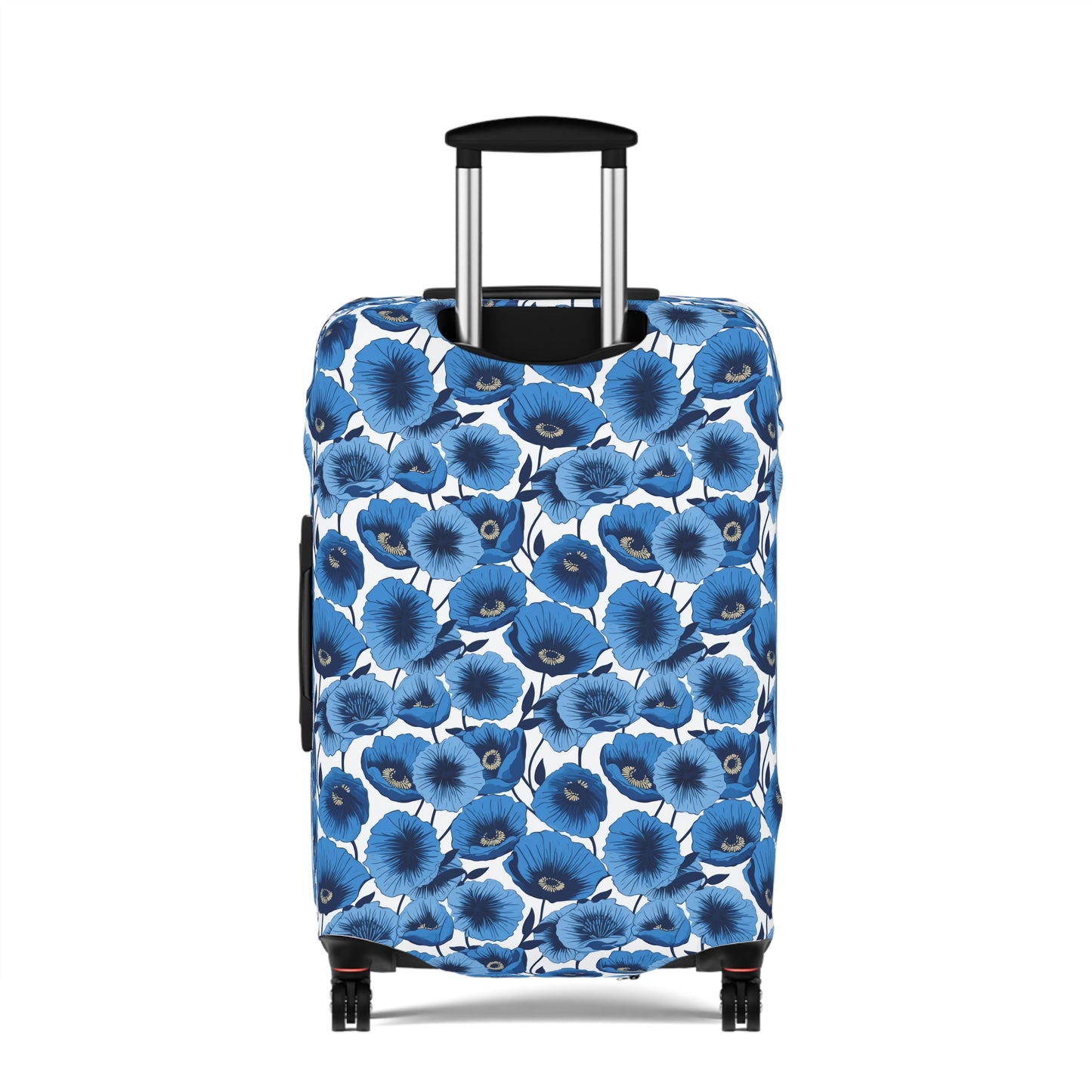 Vivid Blooms Bright Blue Poppies Design  - Luggage Protector and Cover 3 Sizes