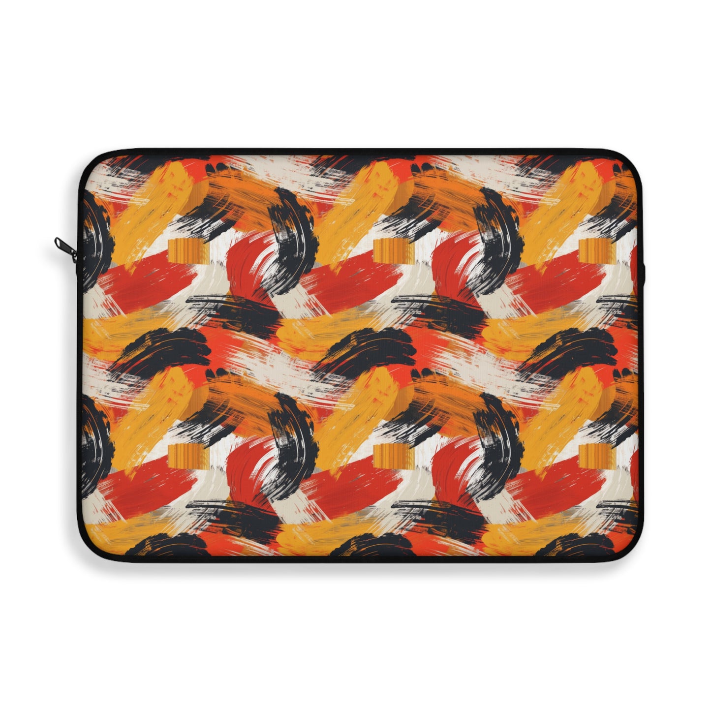 Bold Autumn Brushstroke Abstract Pattern Laptop or Ipad Protective Sleeve 3 Sizes Available