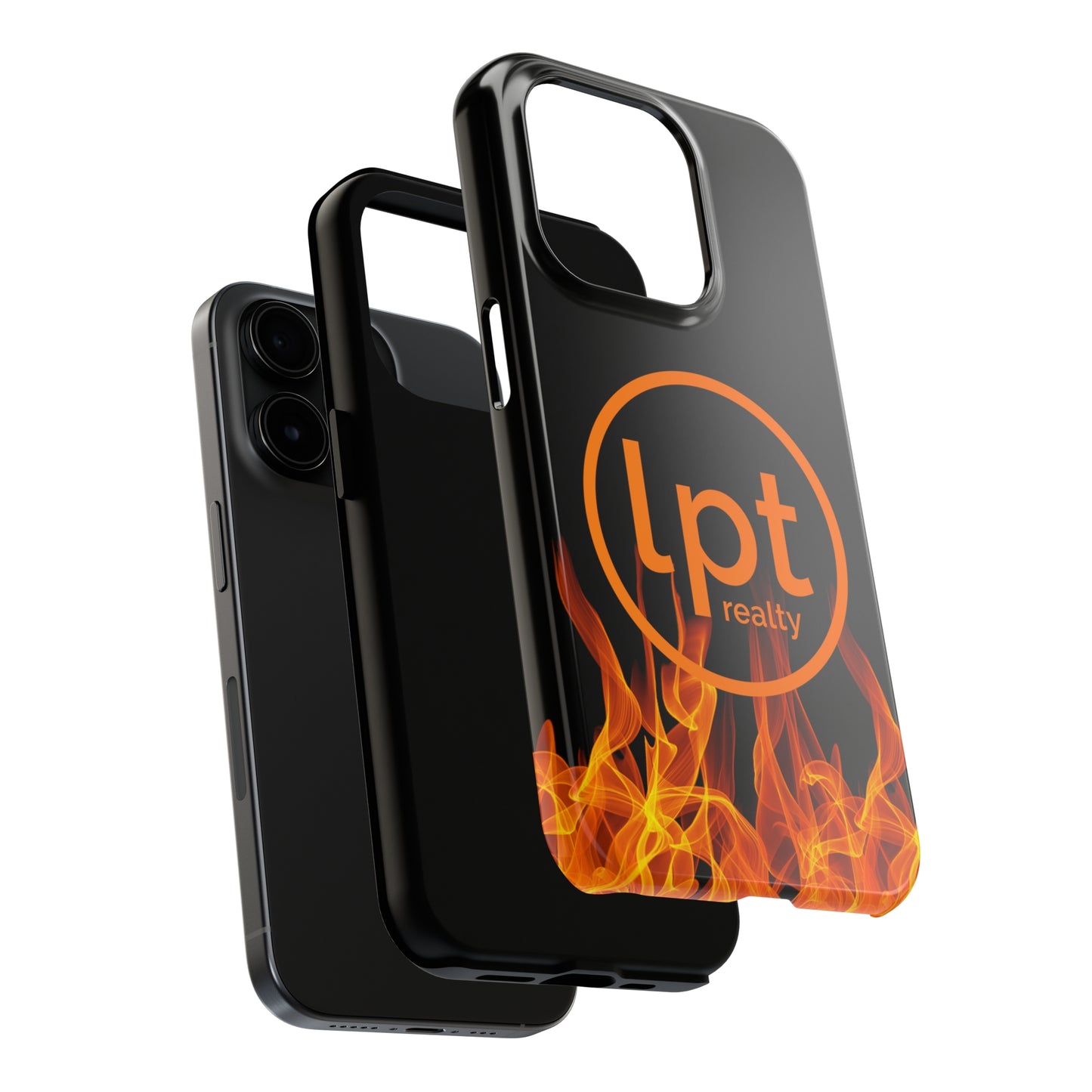 LPT Realty Logo -  Flames of Fire Iphone Tough Phone Case