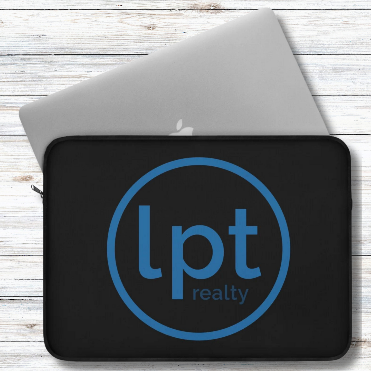 LPT Realty Logo in Blue Laptop or Ipad Protective Sleeve 3 Sizes