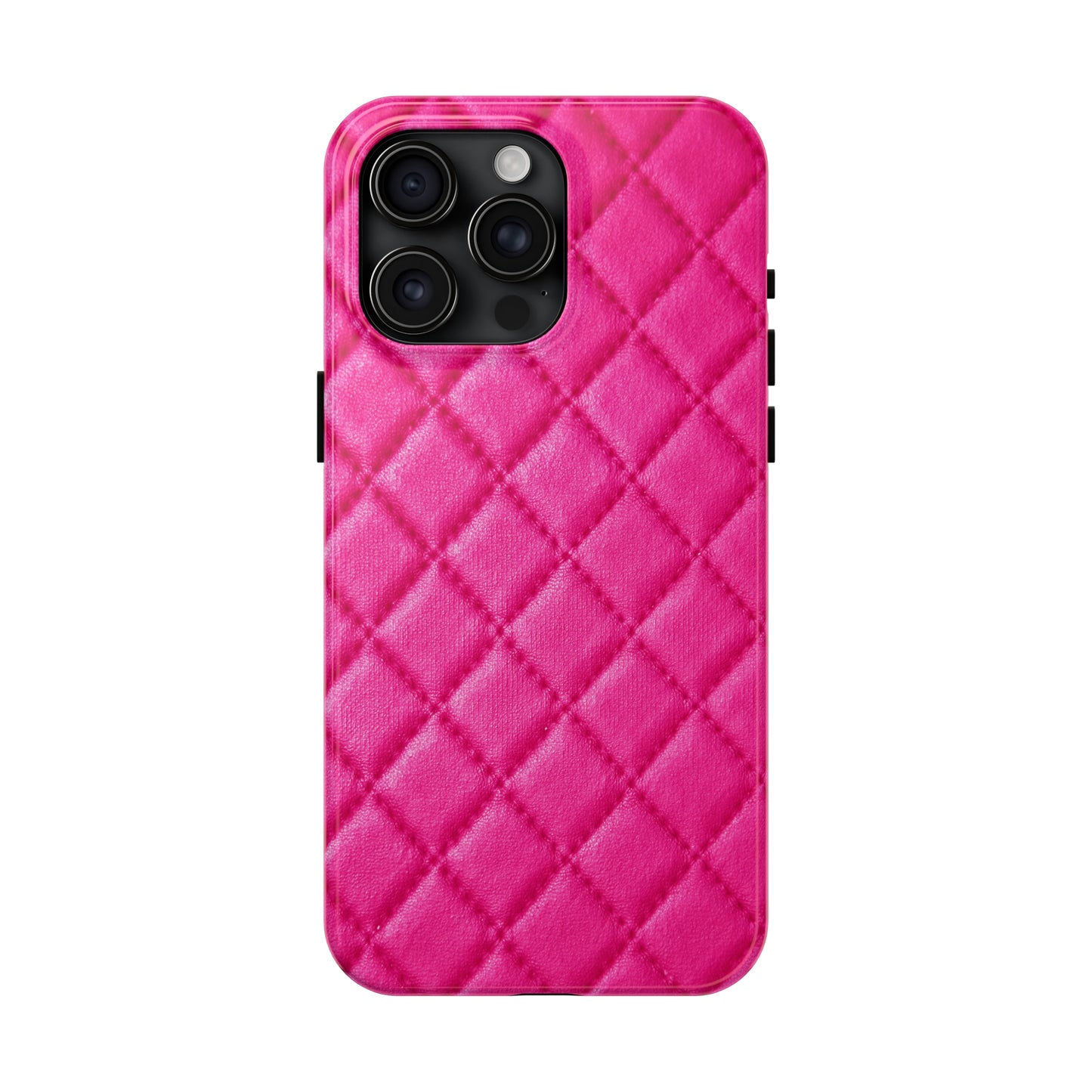 Pink Quilted Design Iphone Tough Phone Case